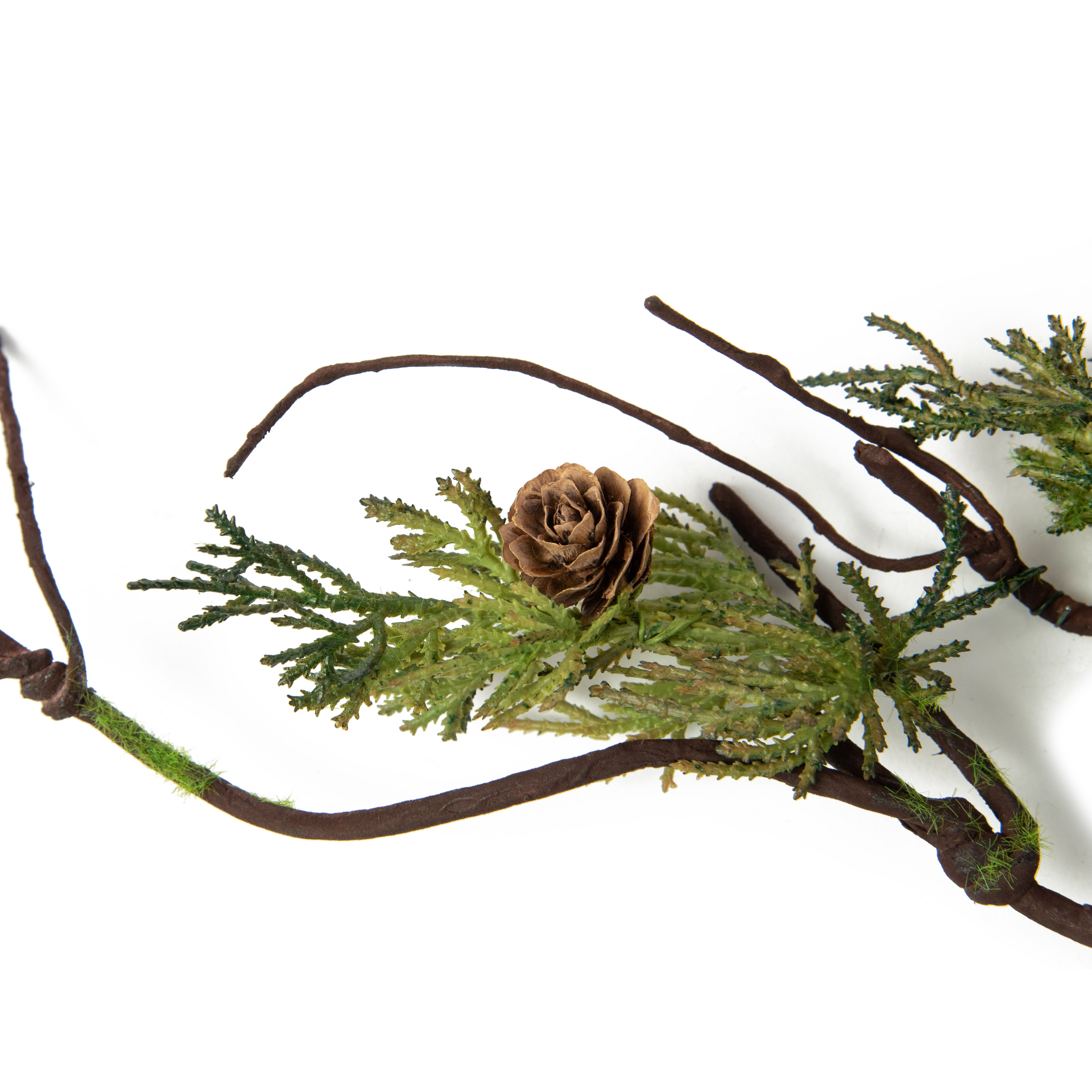 33" Cedar Pine With Pinecones Spray detail photo 3