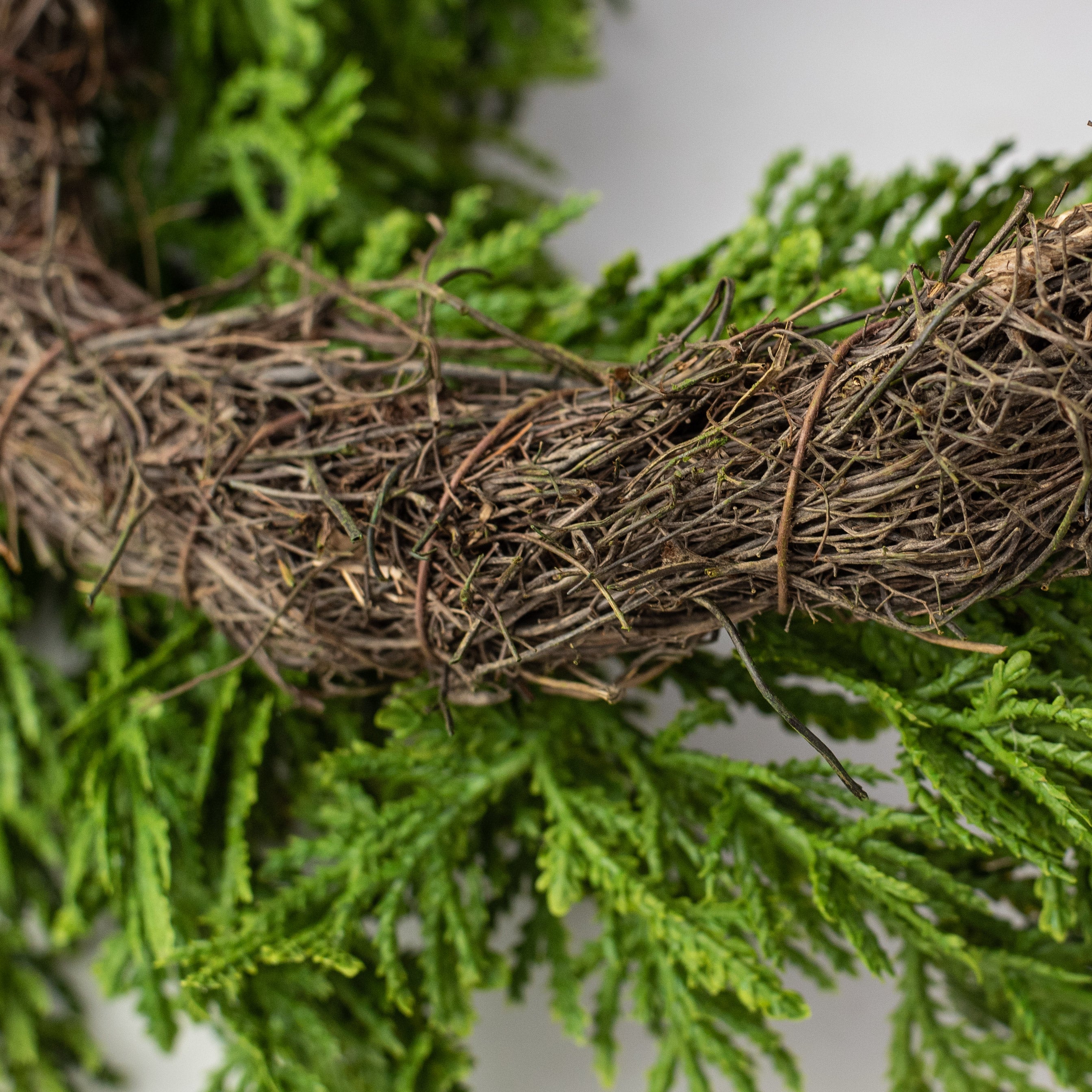 13" Cedar Pine Wreath detail photo 3