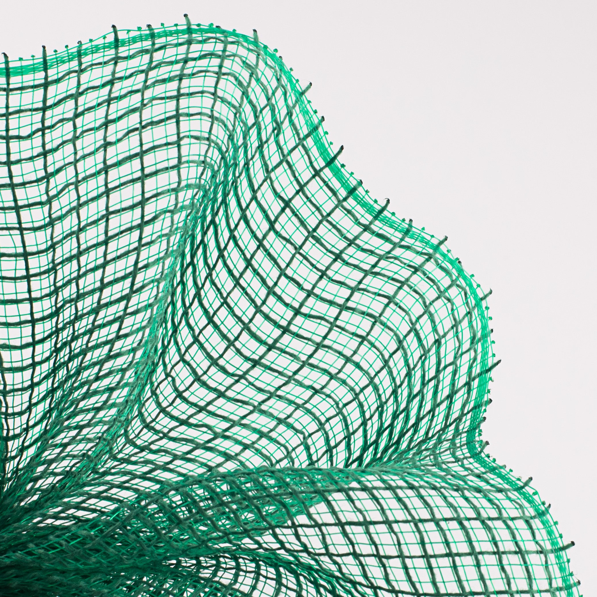 10" Check Fabric Mesh: Emerald Green Lifestyle Photo