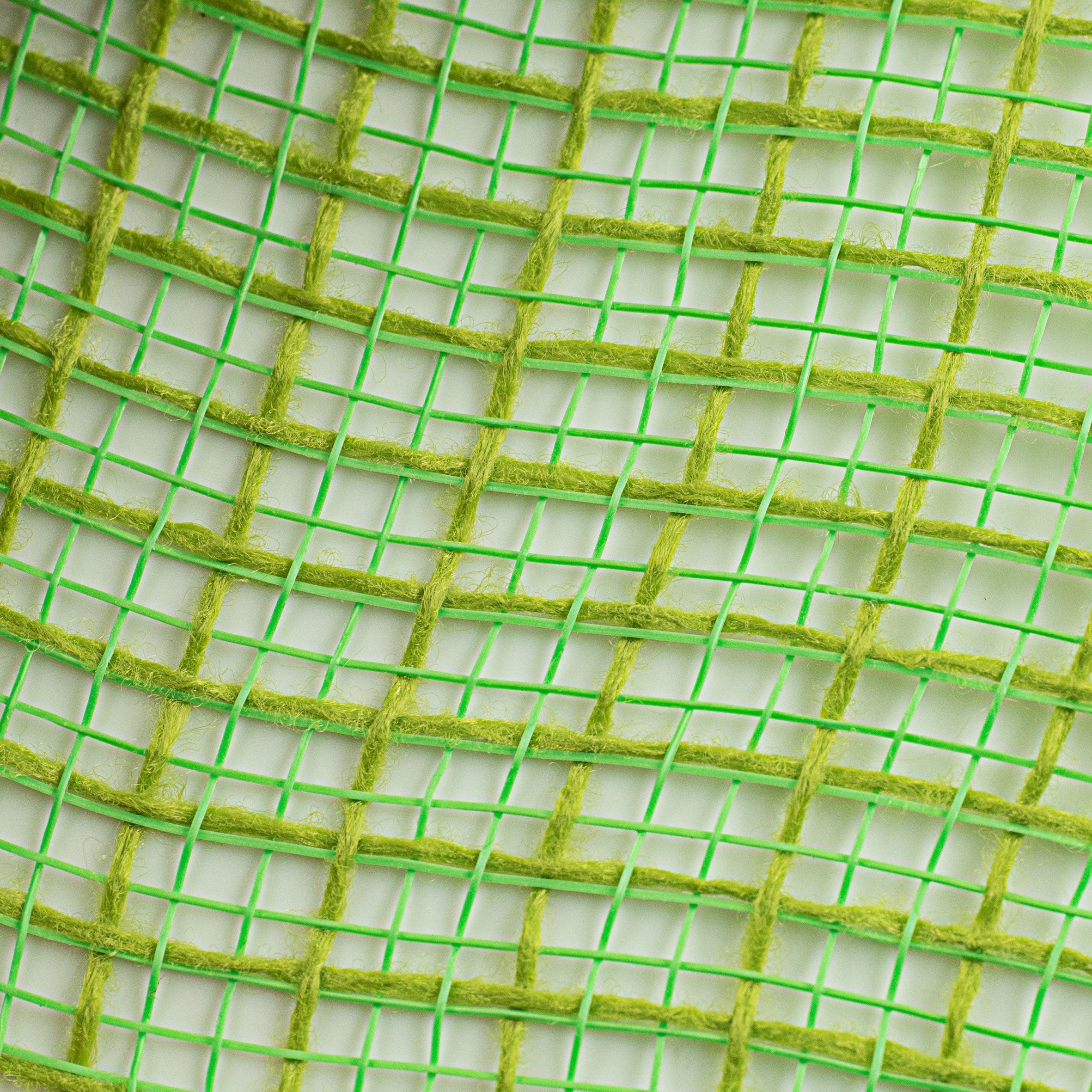 10" Check Fabric Mesh: Fresh Green detail photo 3
