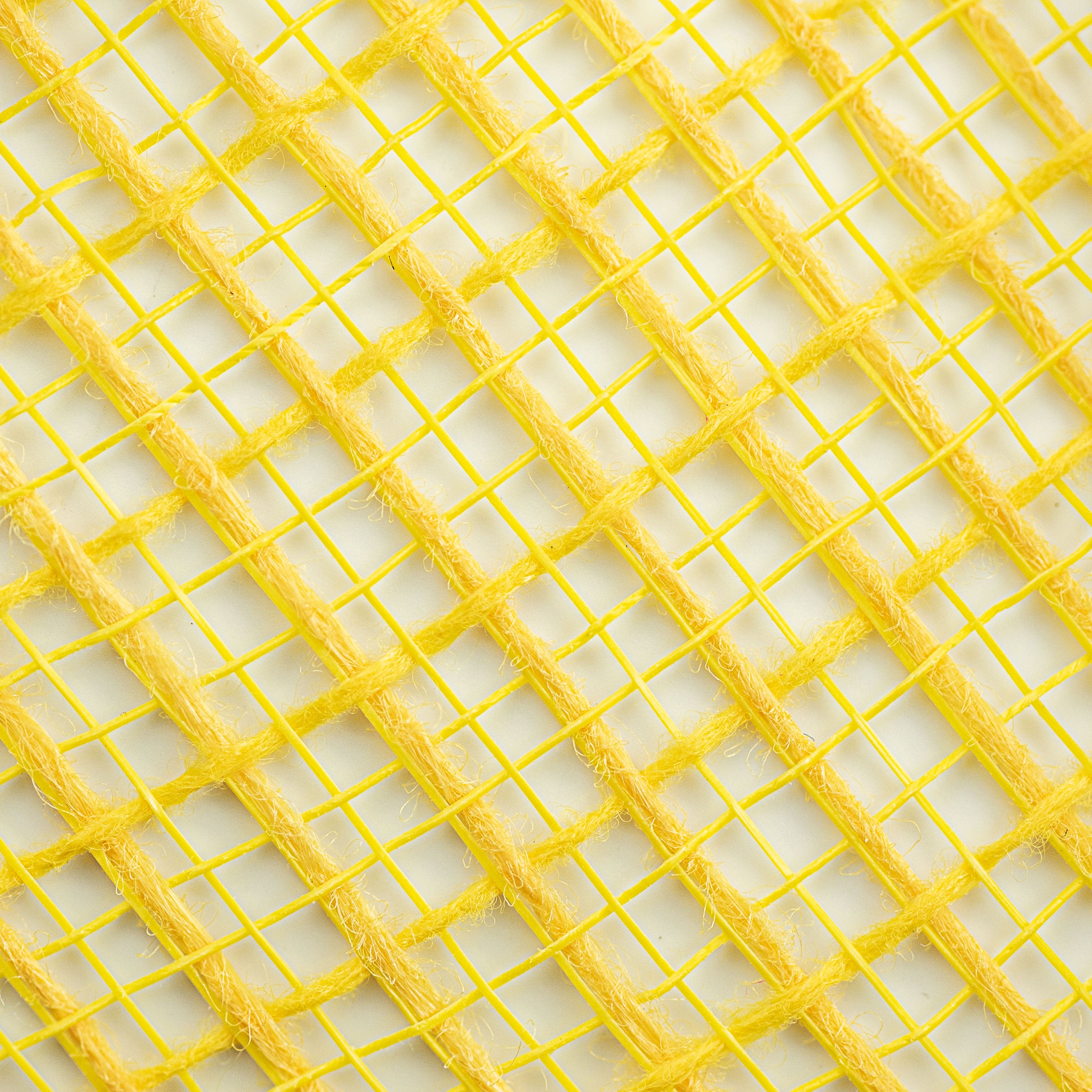 10" Check Fabric Mesh: Yellow detail photo 3