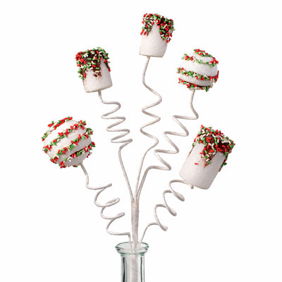 16" Chocolate Dipped Marshmallow Pick: Christmas Item Number: 84793SP16