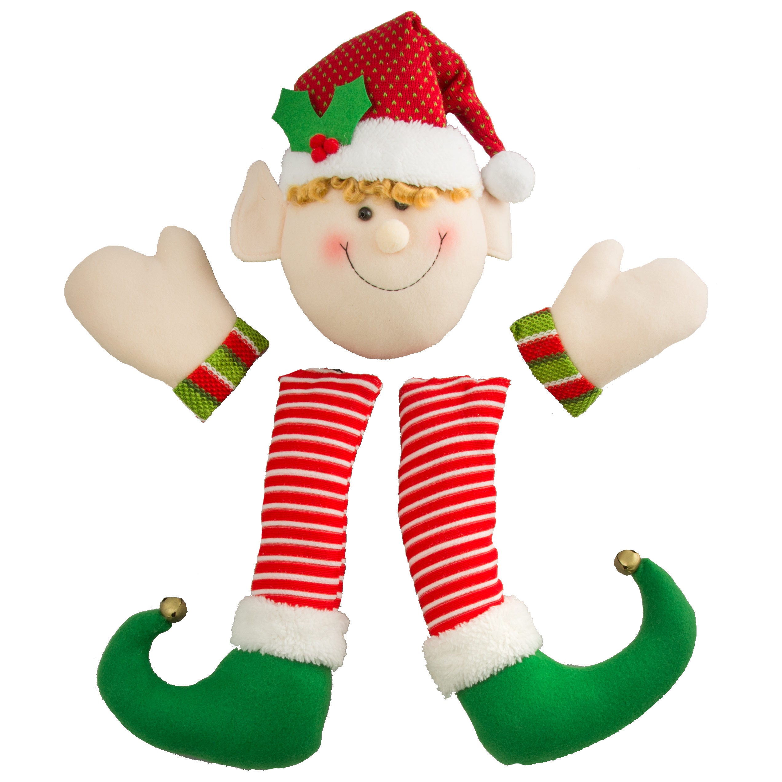Christmas Plush Elf Wreath Accent Item Number: XC9879