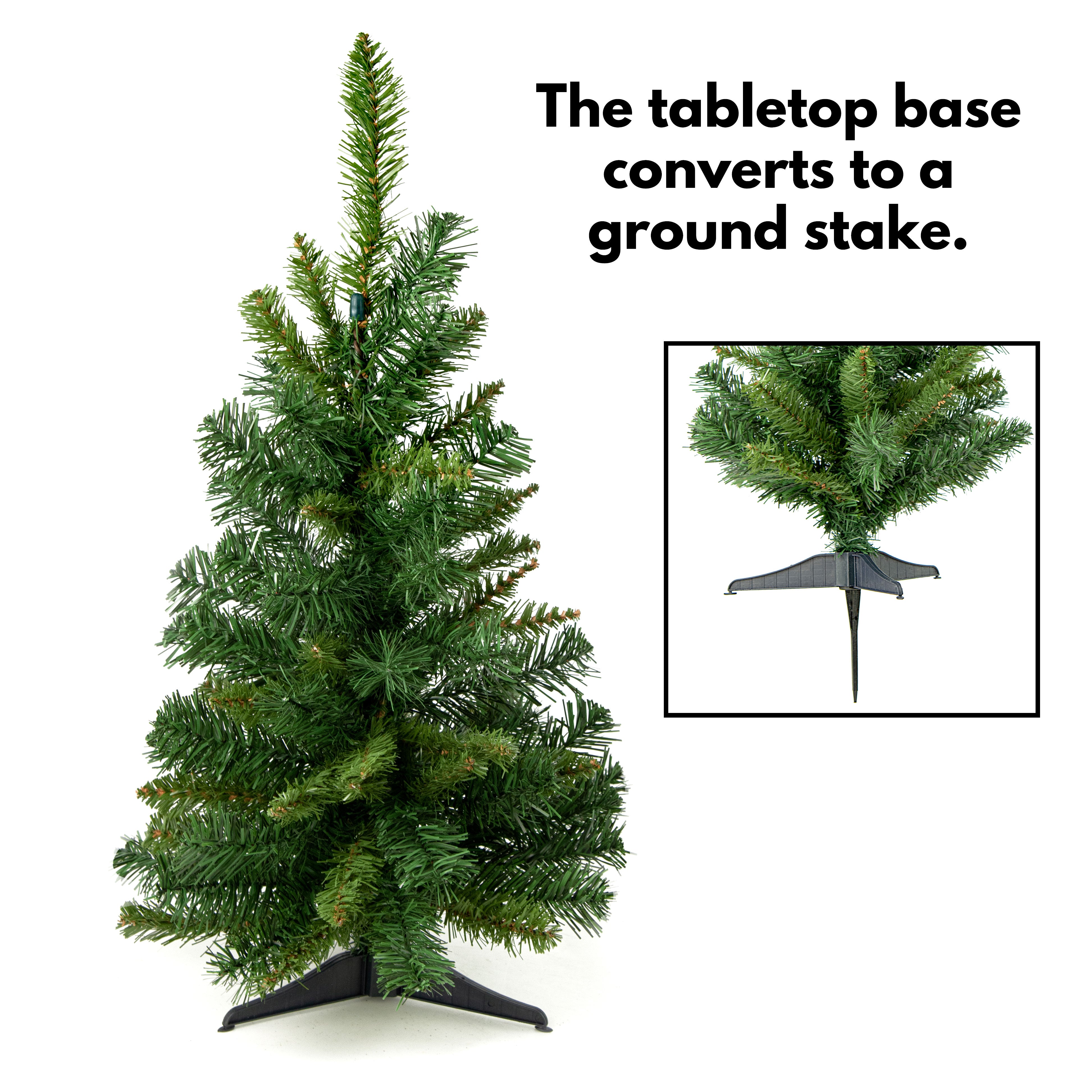24" Christmas Tree With Spike & Stand Item Number: 84571TT24