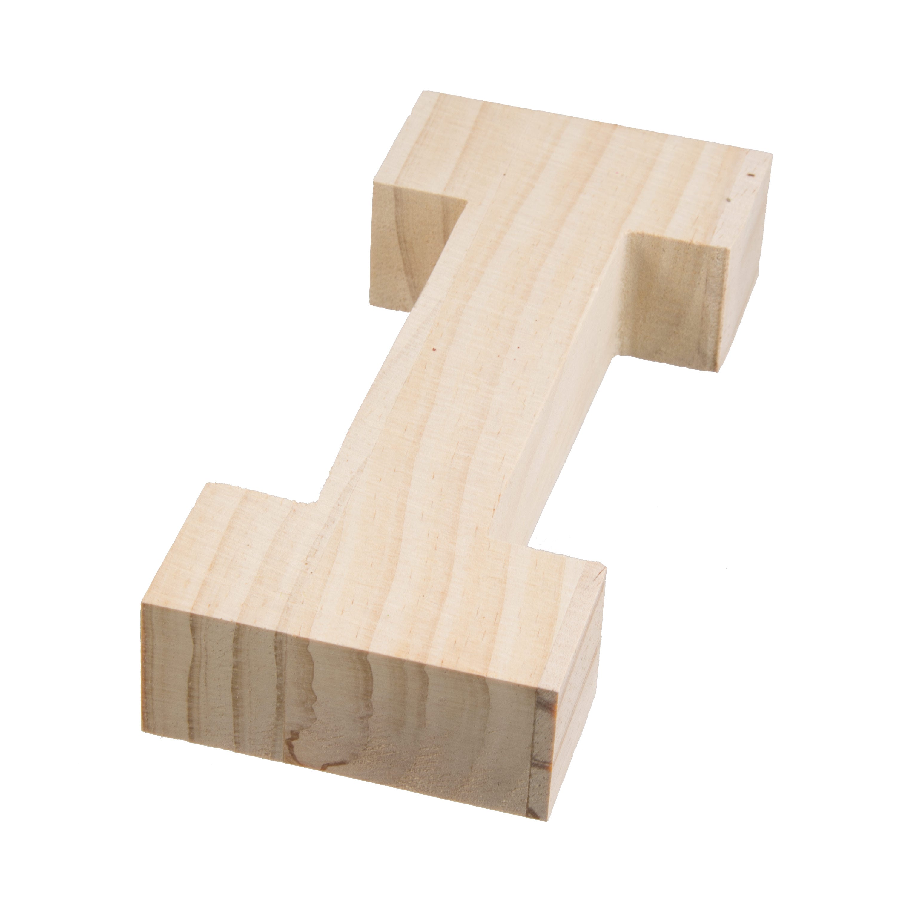 7.75" Chunky Wooden Letter: I Lifestyle Photo