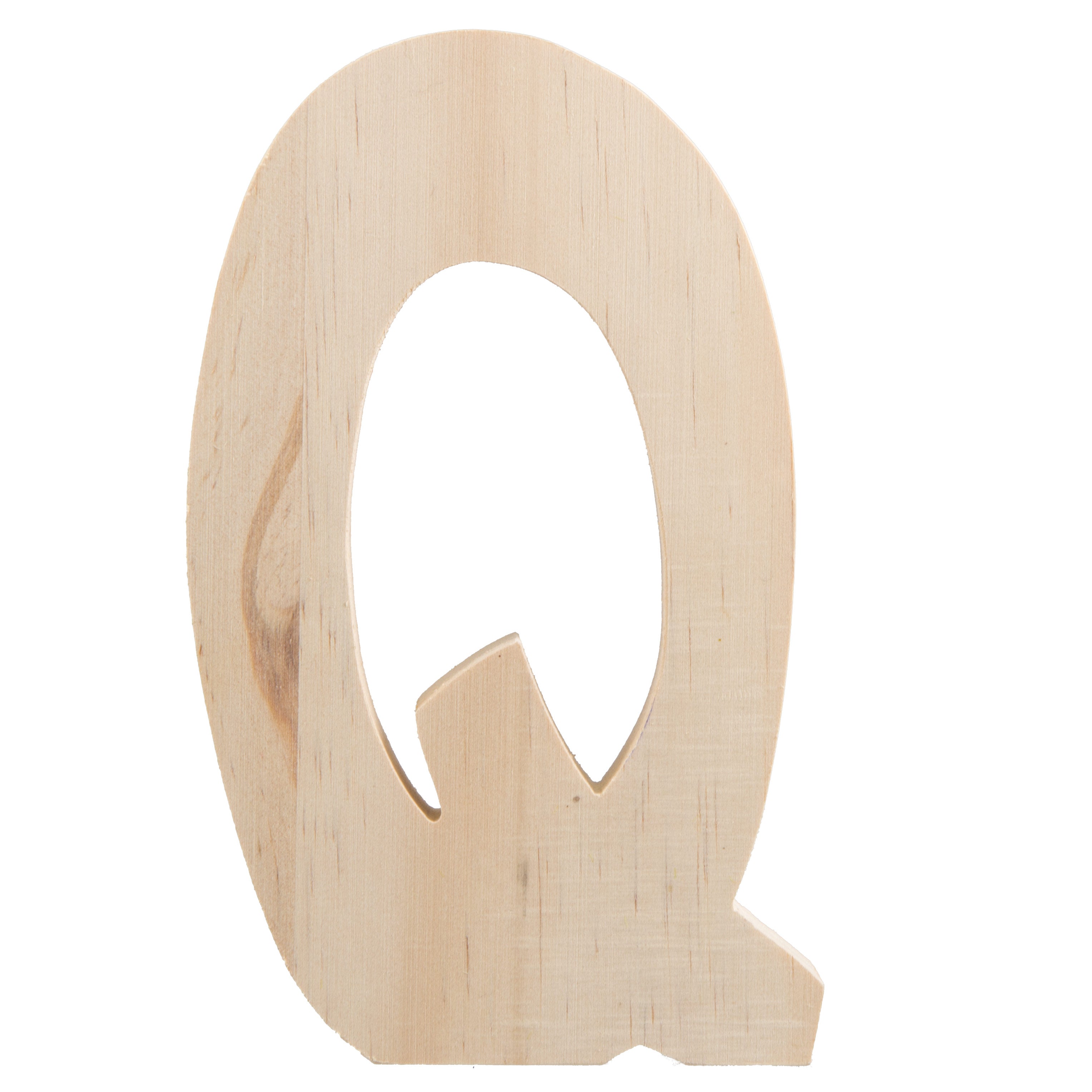 7.75" Chunky Wooden Letter: Q Item Number: 9190-692Q