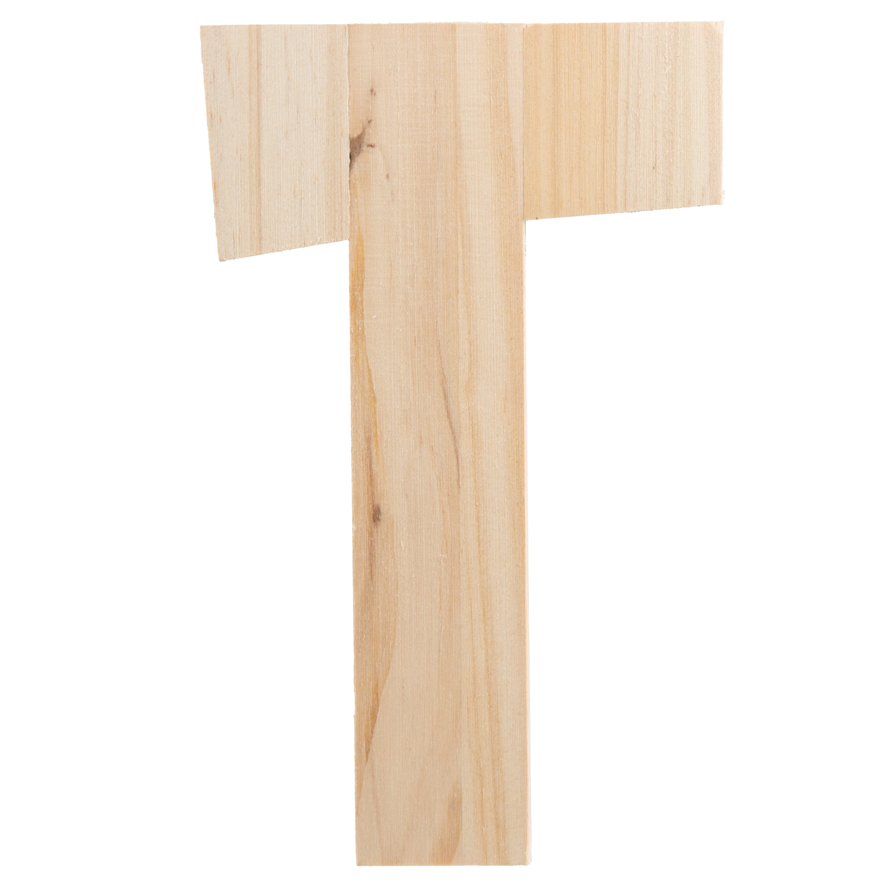 7.75" Chunky Wooden Letter: T Item Number: 9190-692T