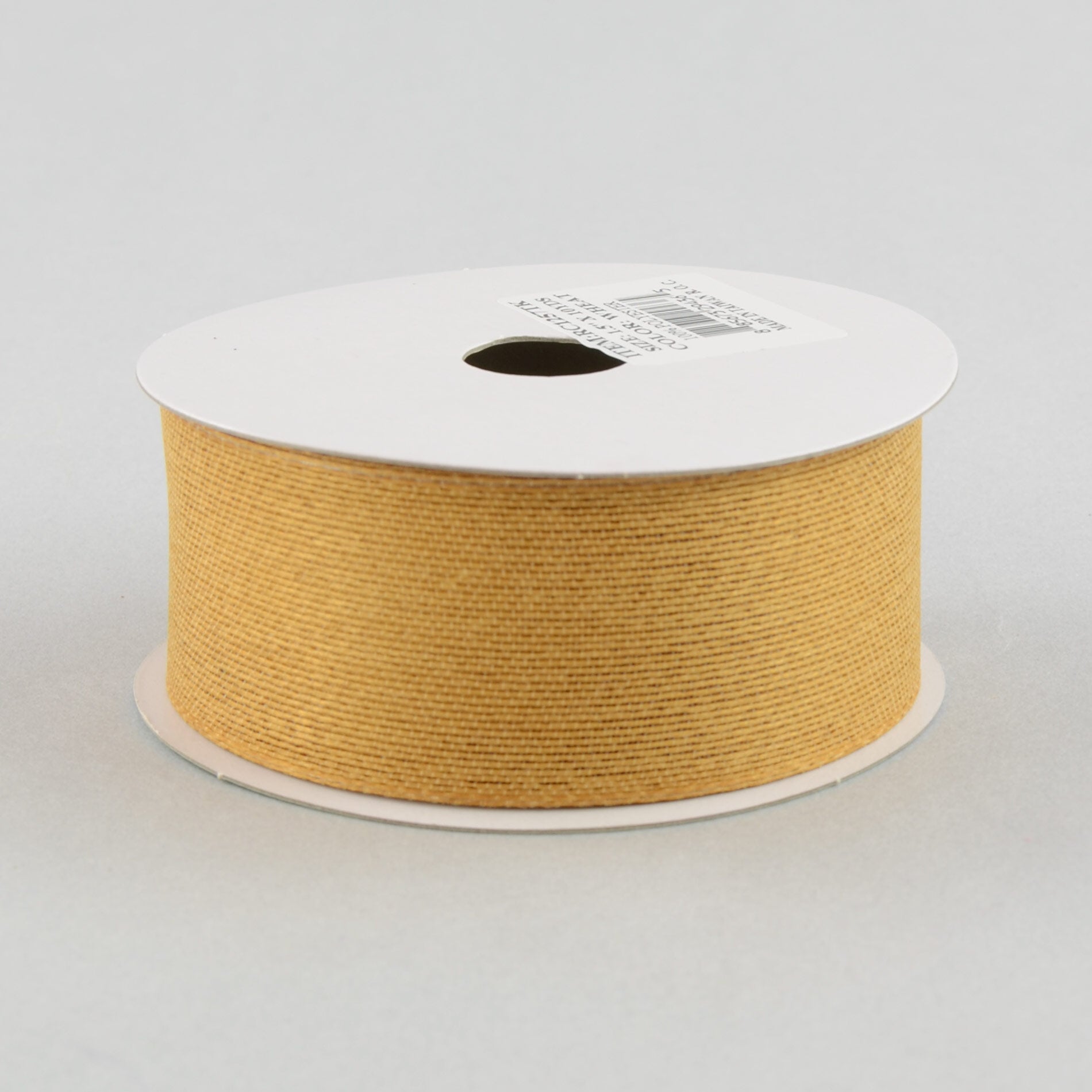1.5" Classic Faux Jute Ribbon: Golden Wheat (10 Yards)