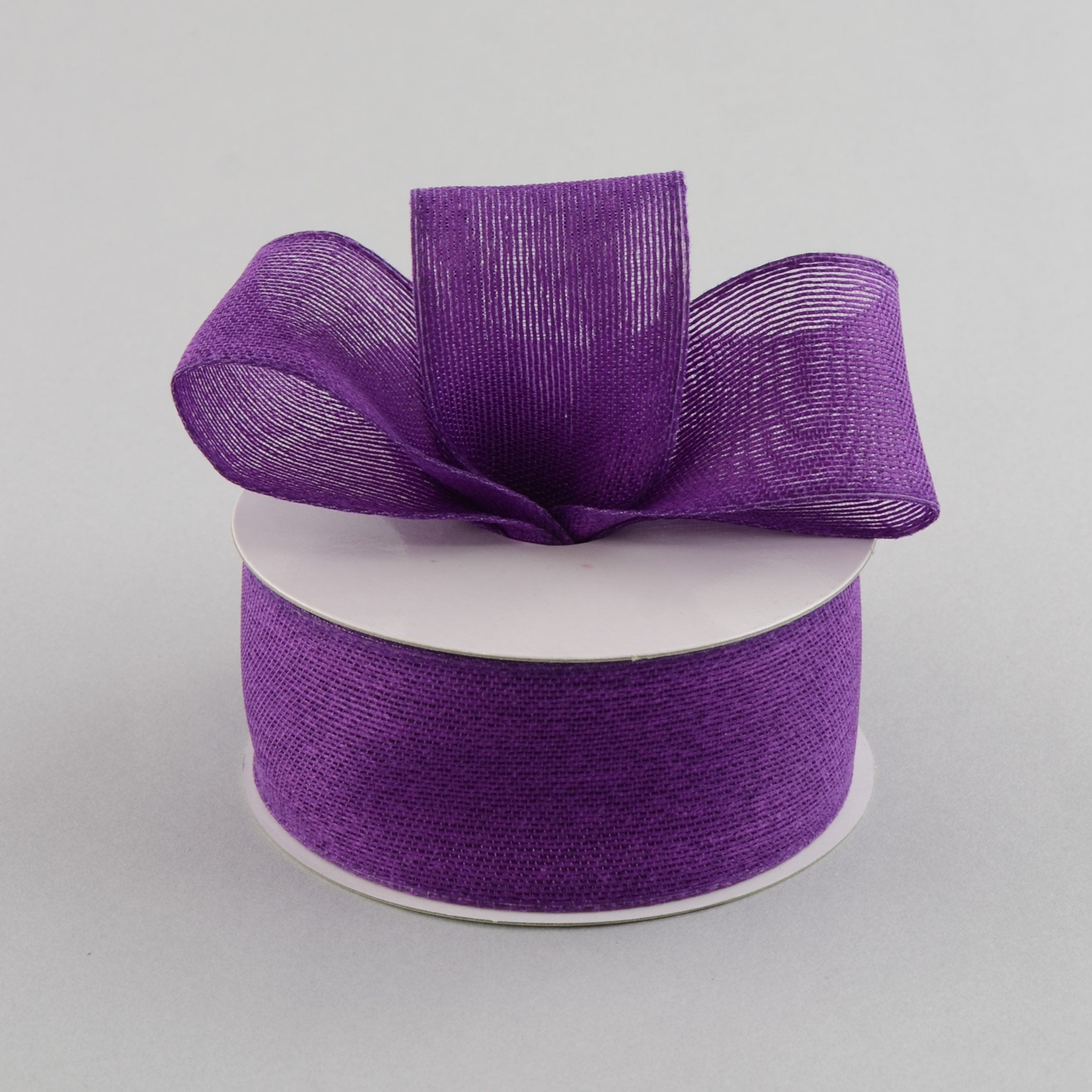 1.5" Classic Faux Jute Ribbon: Purple (10 Yards) Lifestyle Photo
