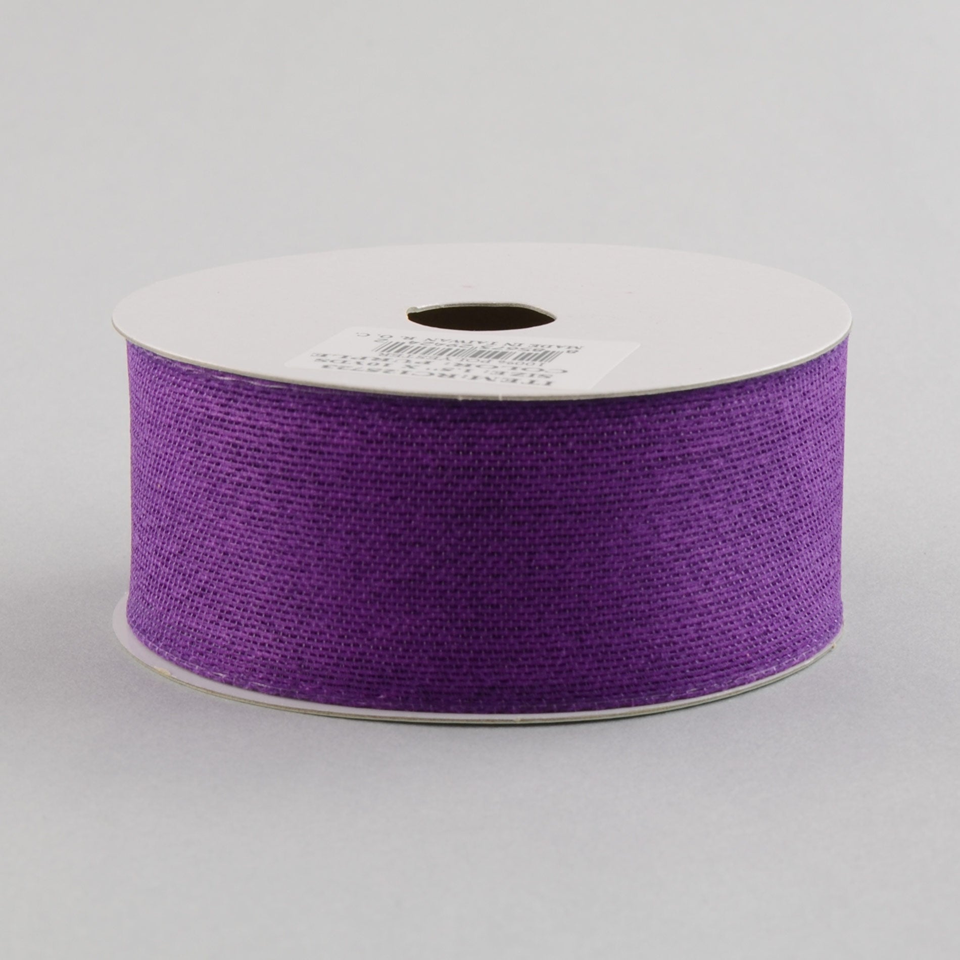 1.5" Classic Faux Jute Ribbon: Purple (10 Yards)