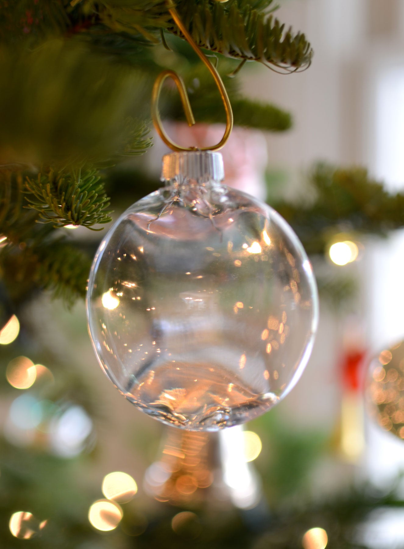 Clear Oval Ball Ornament: 83MM detail photo 3