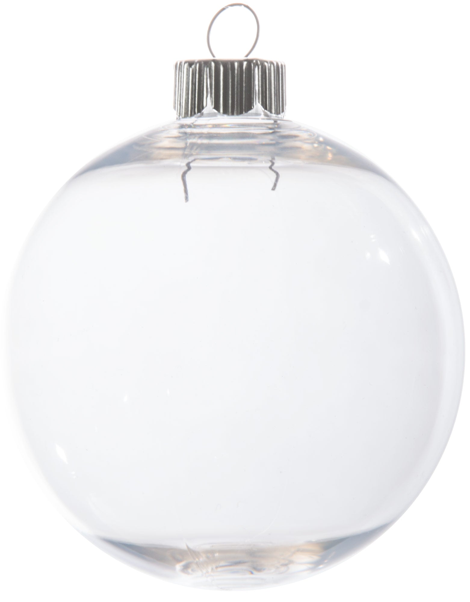Clear Plastic Ball Ornament: 83MM Item Number: 2610-62