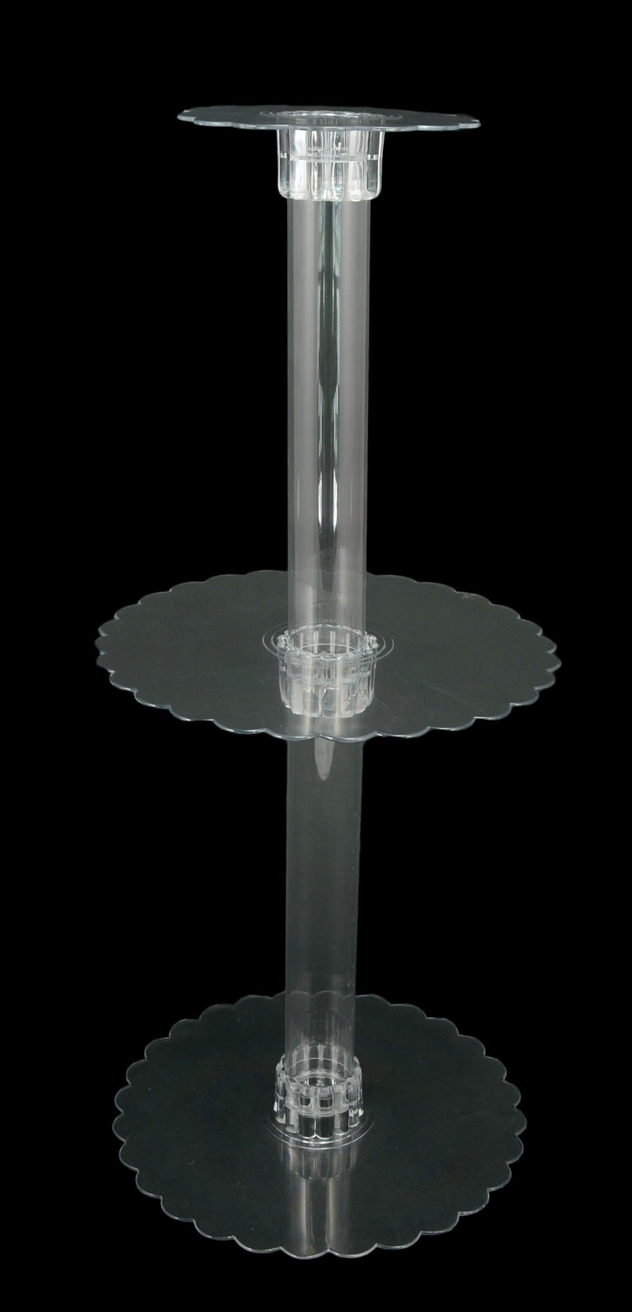 Clear Plastic Centerpiece Plate: 10" detail photo 4