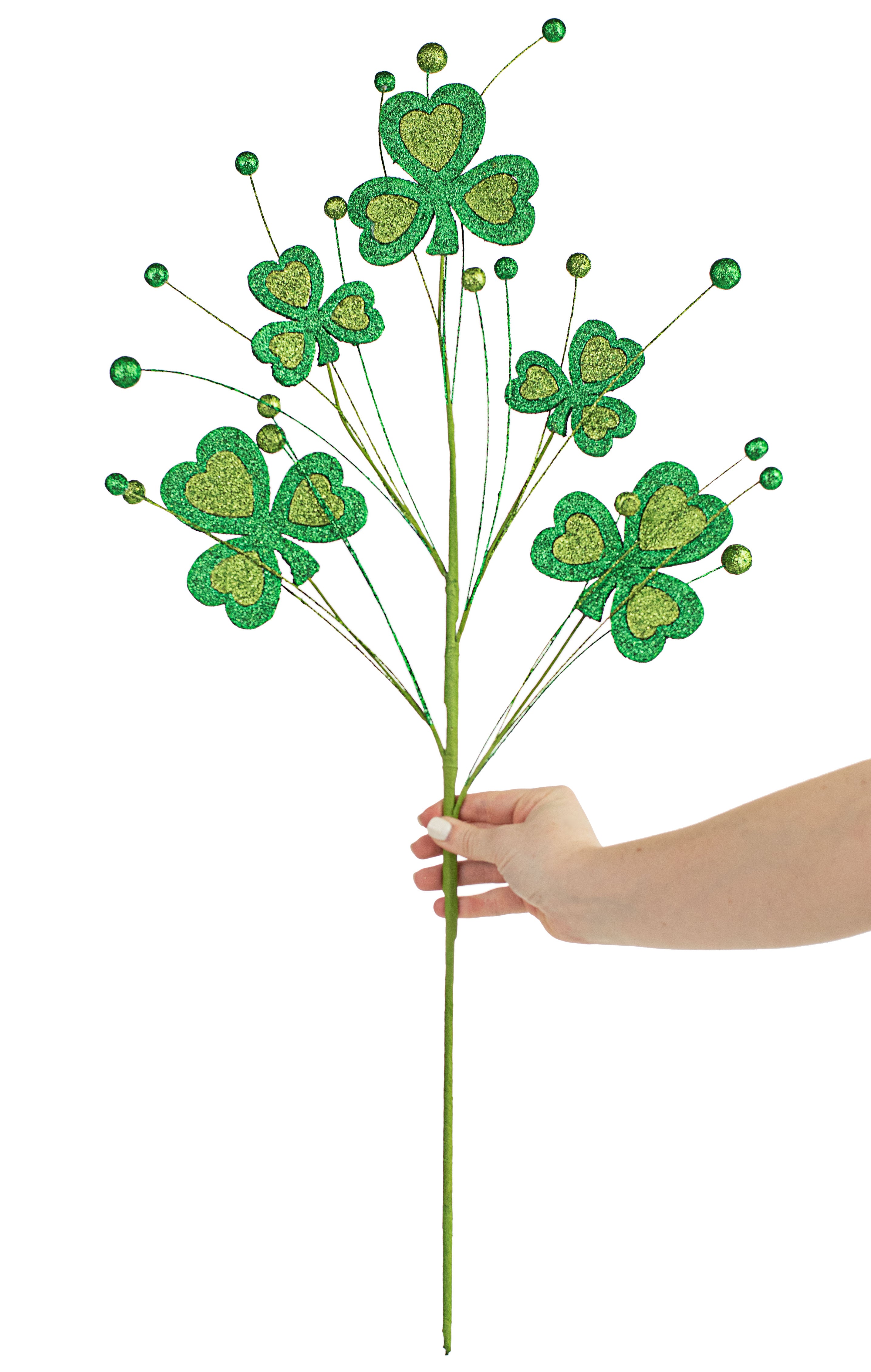 28" Clover Ball Spray detail photo 3