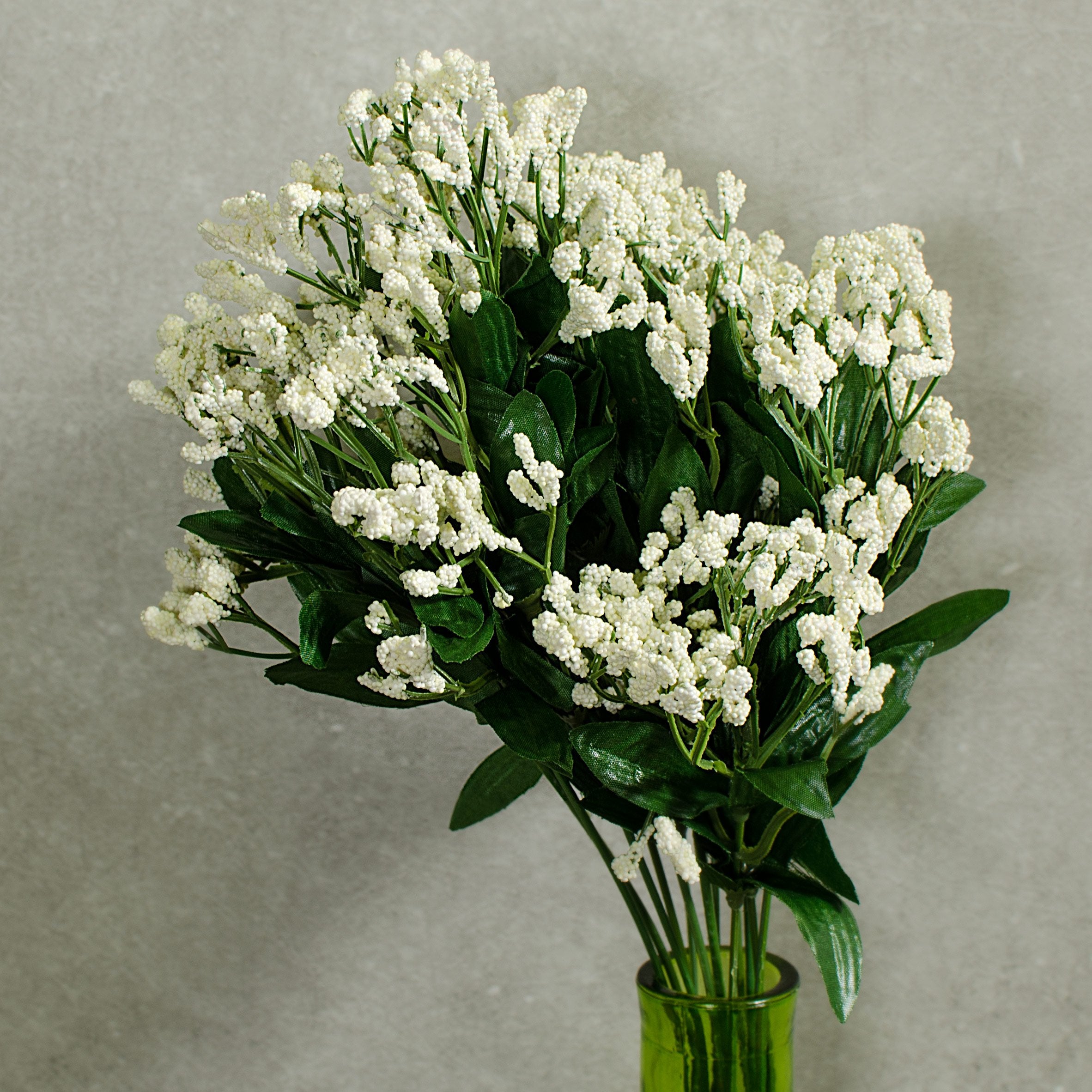 17" Colorfast Baby's Breath Gypsum Bush: Ivory detail photo 4