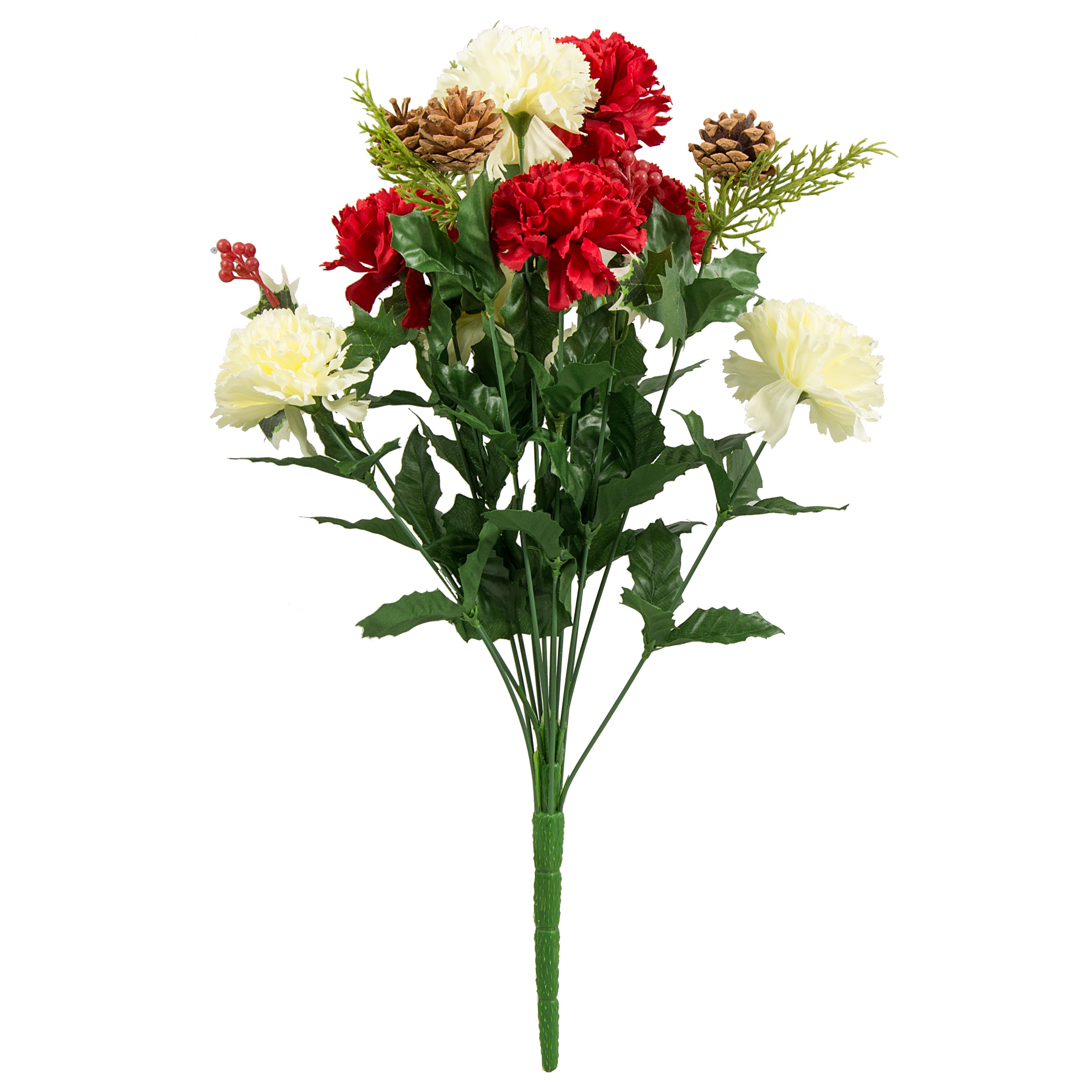 22" Colorfast Carnation Mix Bush detail photo 3