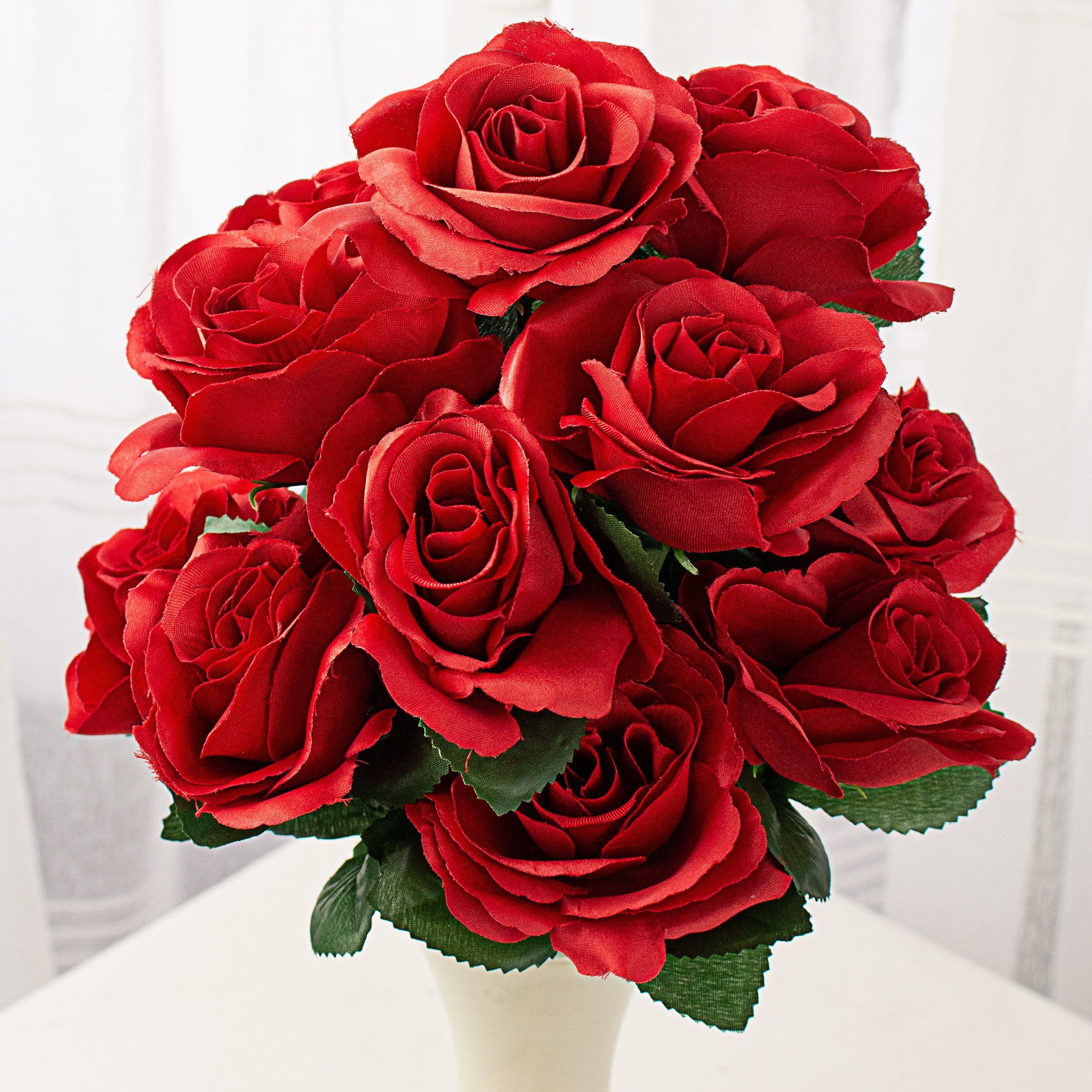 17" Colorfast Lillian Open Rose Bush (12): Red Item Number: 30388RD