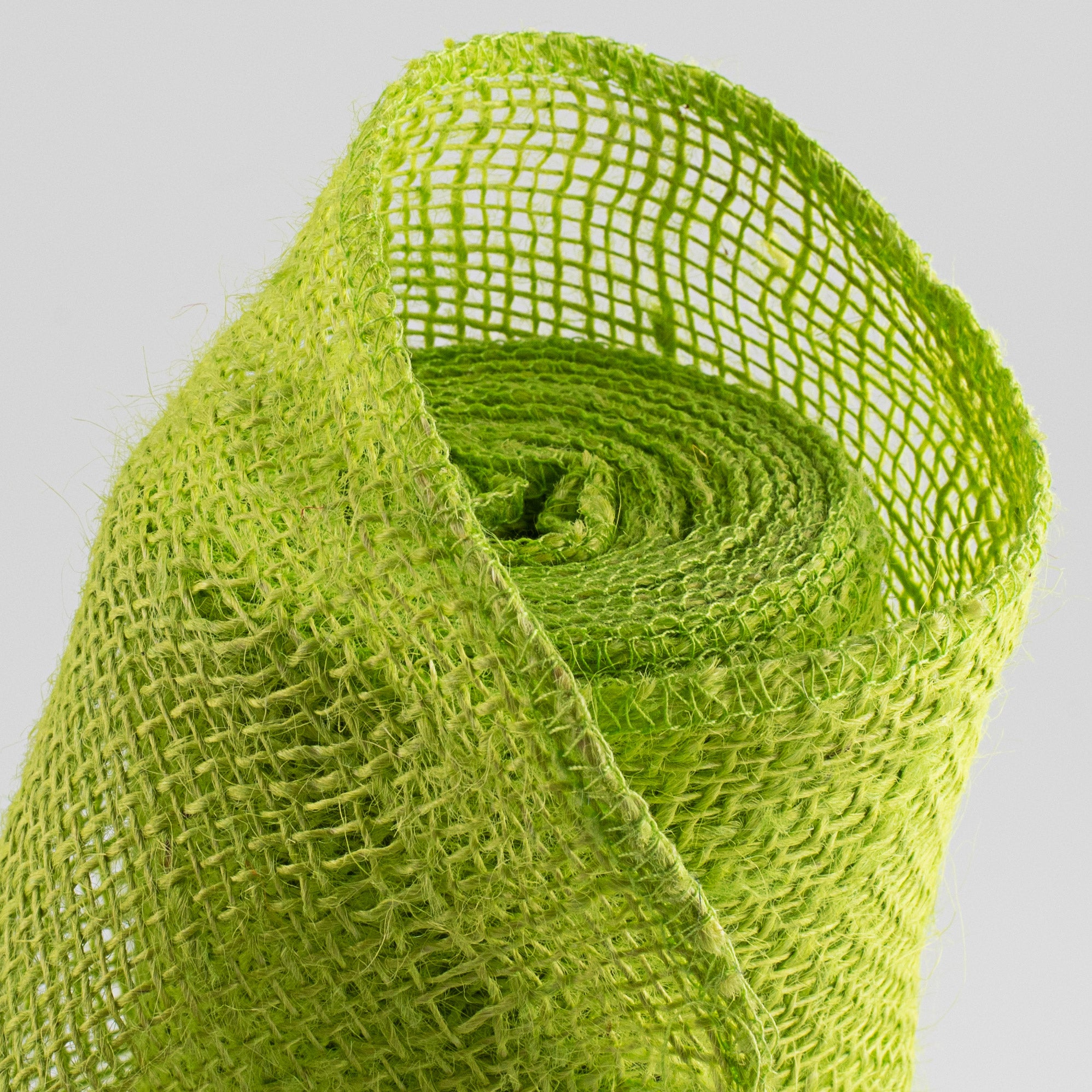 18" Colorfast Loose Weave Burlap: Apple Green (10 Yards) Lifestyle Photo