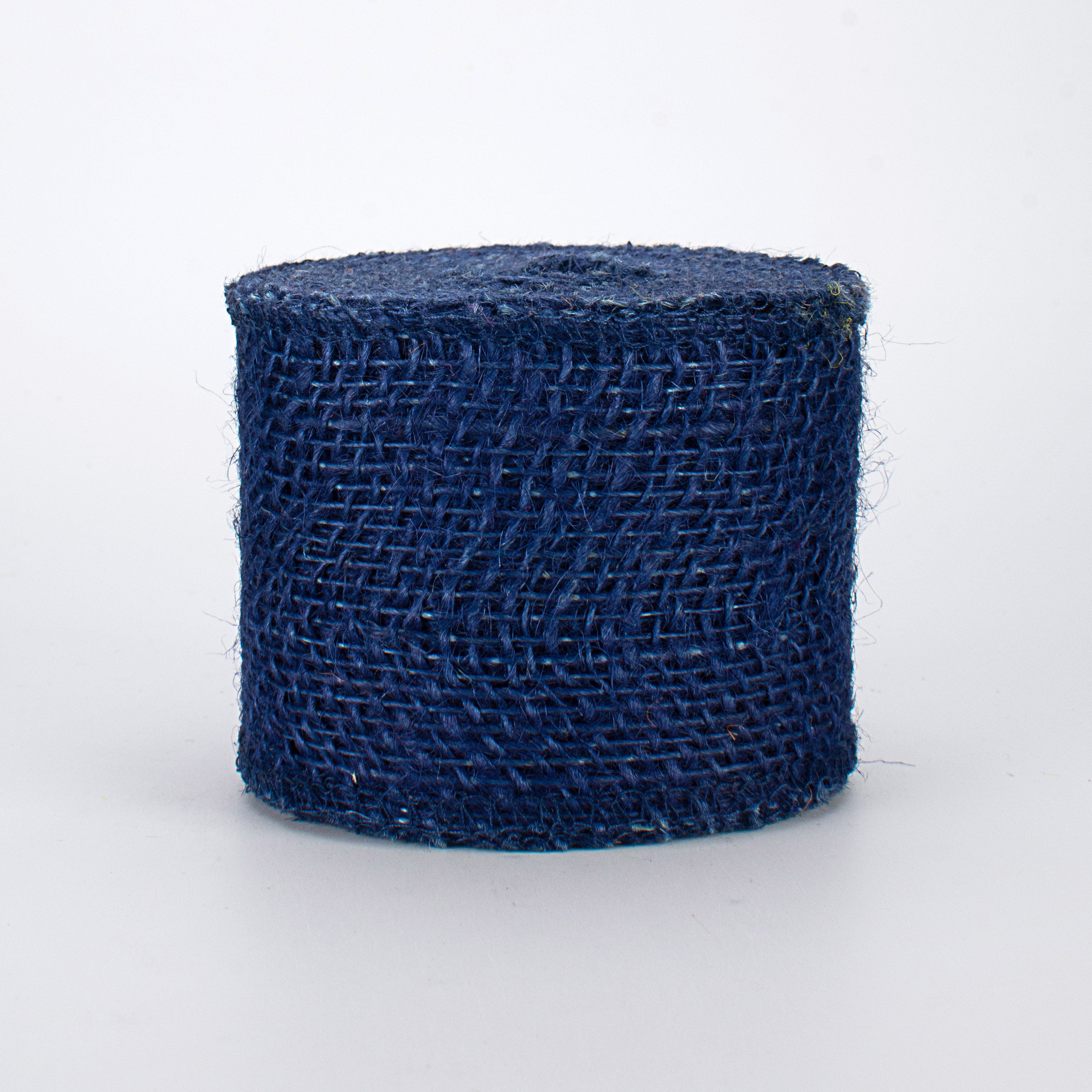 2.5" Colorfast Loose Weave Burlap: Navy Blue (10 Yards) Item Number: RK911419