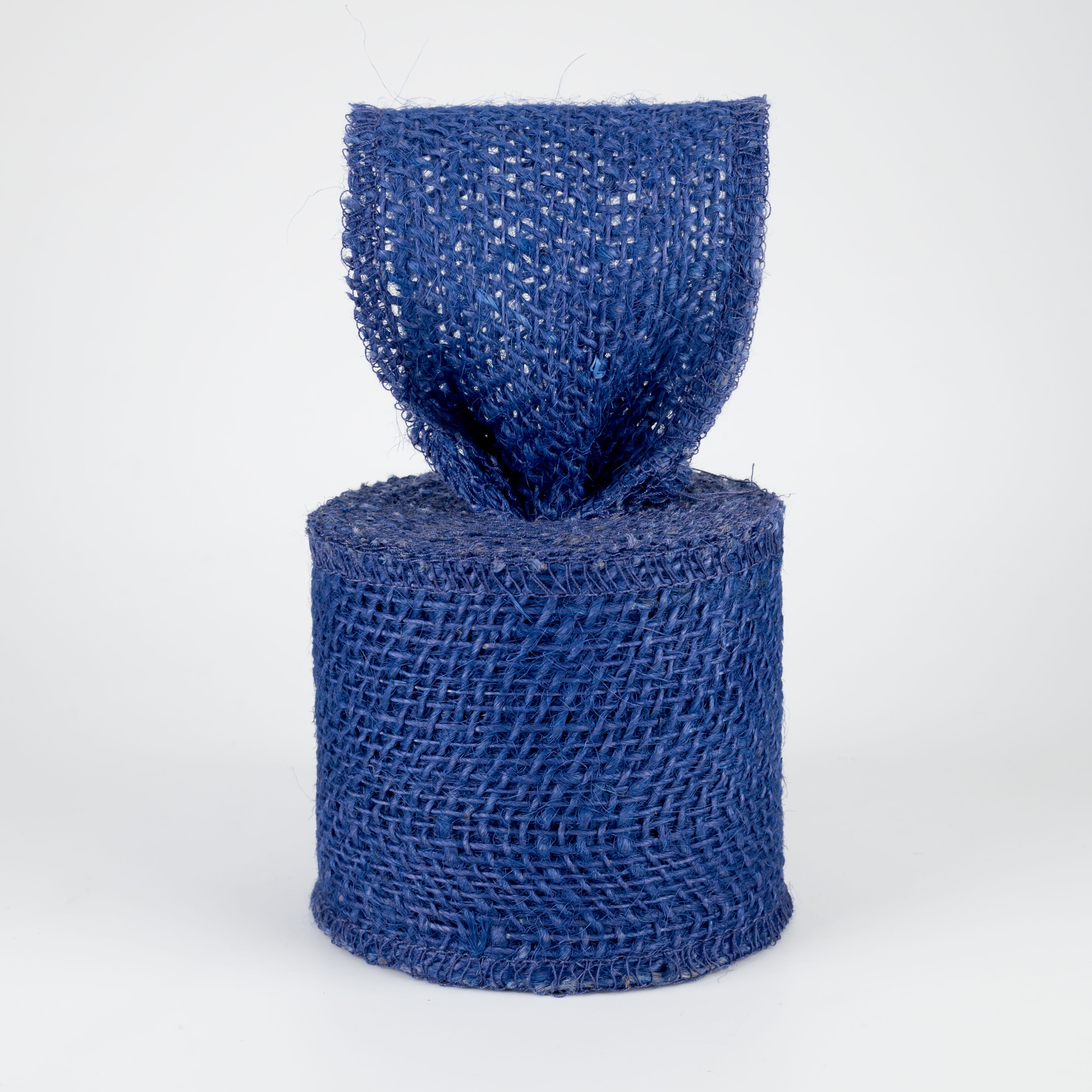 2.5" Colorfast Loose Weave Burlap: Royal Blue (10 Yards) Lifestyle Photo