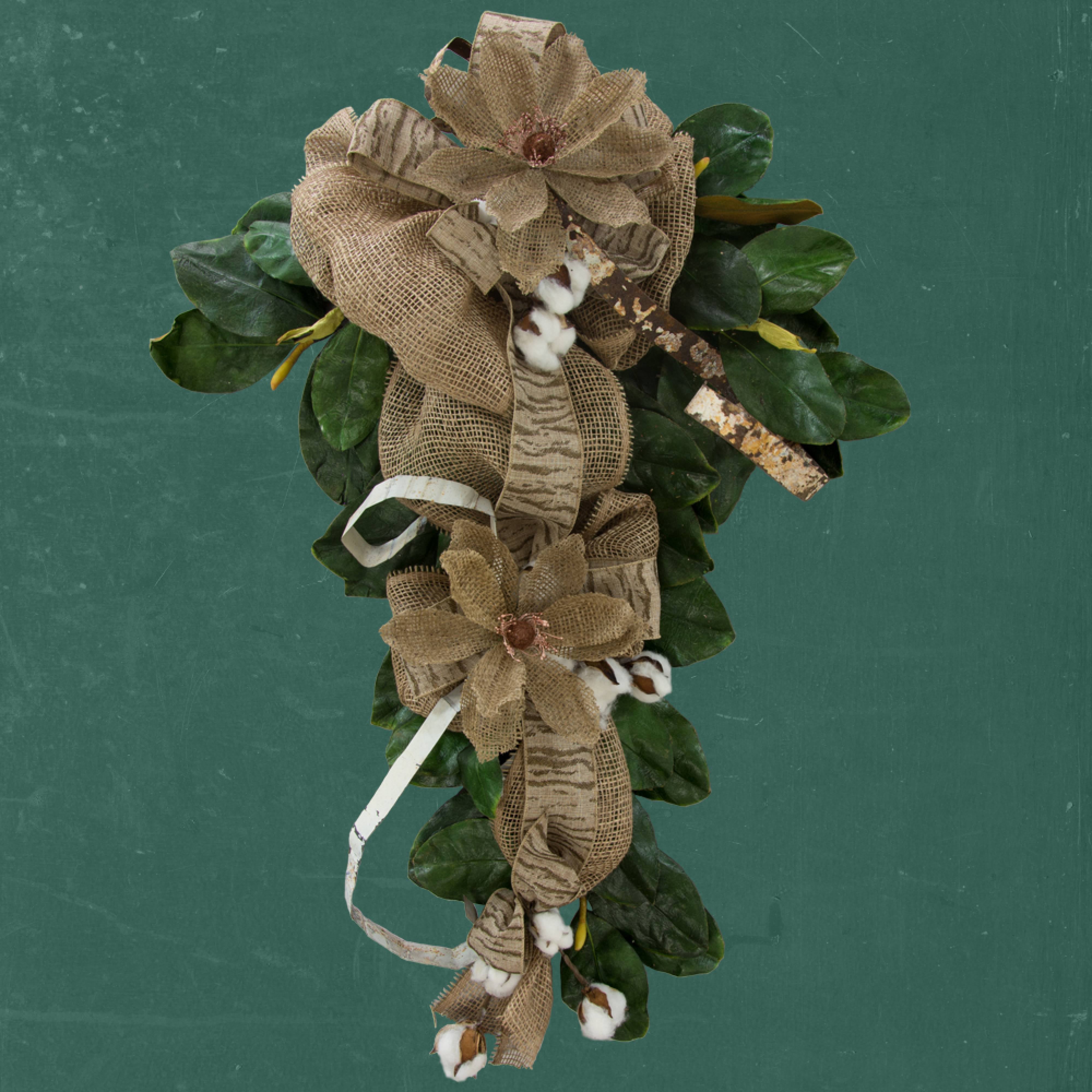 Cotton Boll Floral Spray: 20" detail photo 5