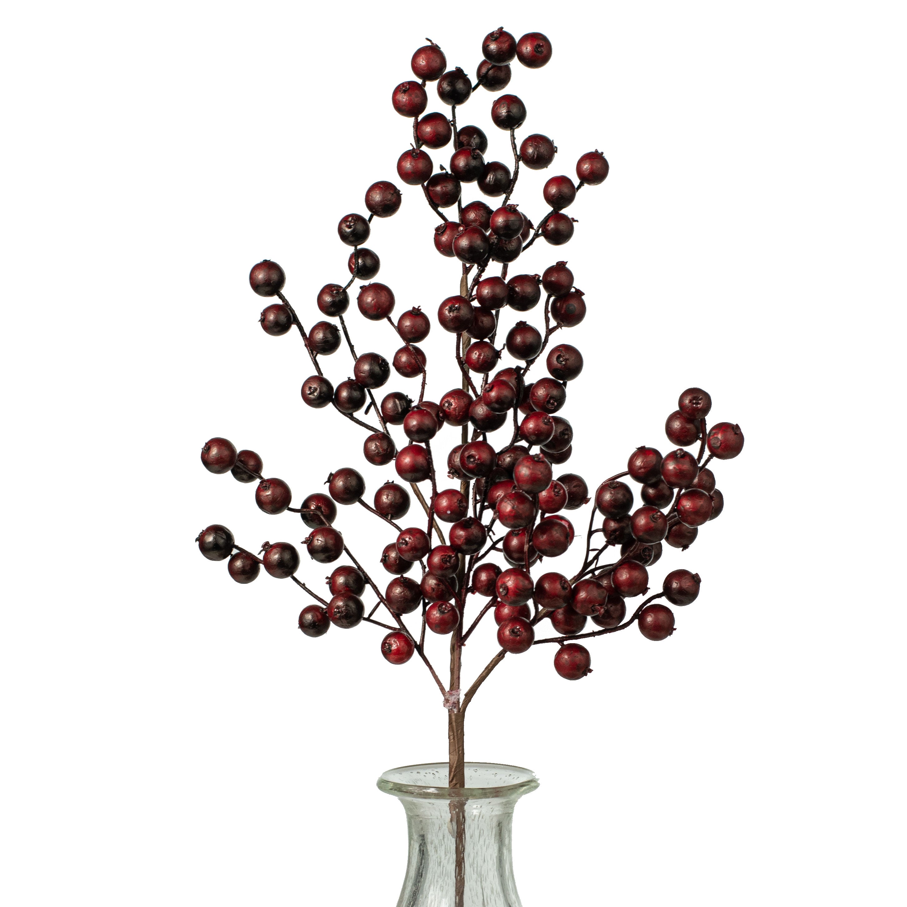 29" Crabapple Berry Spray: Matte Cranberry Item Number: 225262