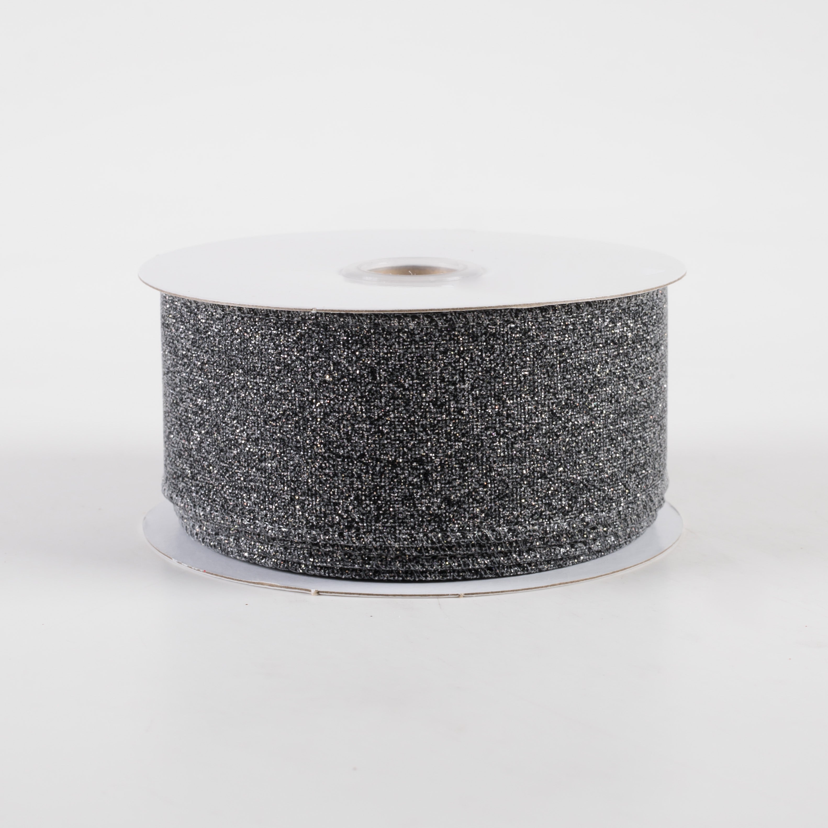 1.5" Crystal Shine Ribbon: Black (10 Yards)