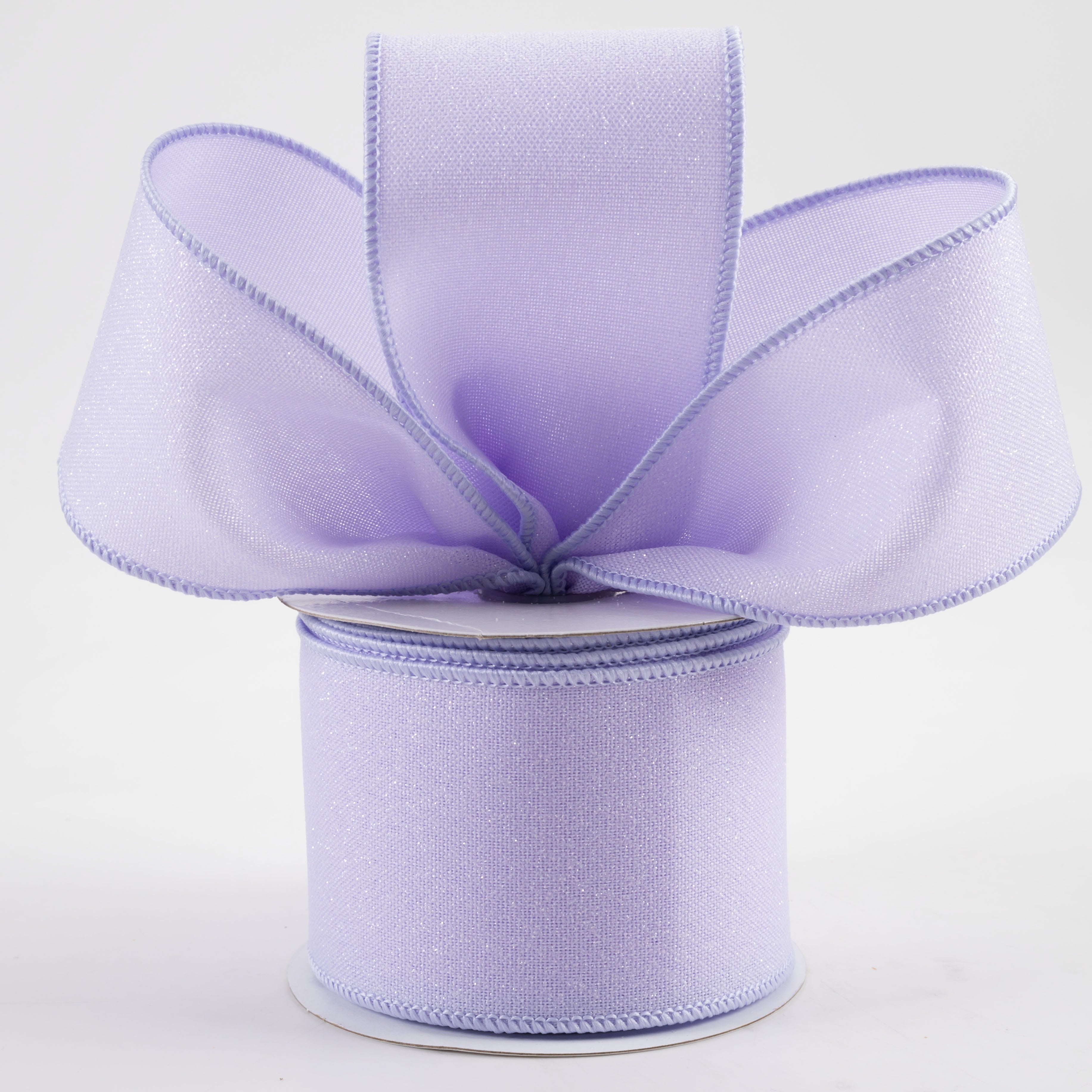 2.5" Crystal Shine Ribbon: Light Lavender (10 Yards) Lifestyle Photo