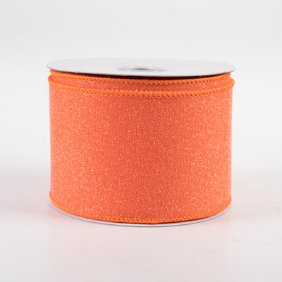 2.5" Crystal Shine Ribbon: Orange (10 Yards)