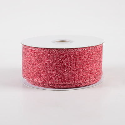 1.5" Crystal Shine Ribbon: Red (10 Yards)