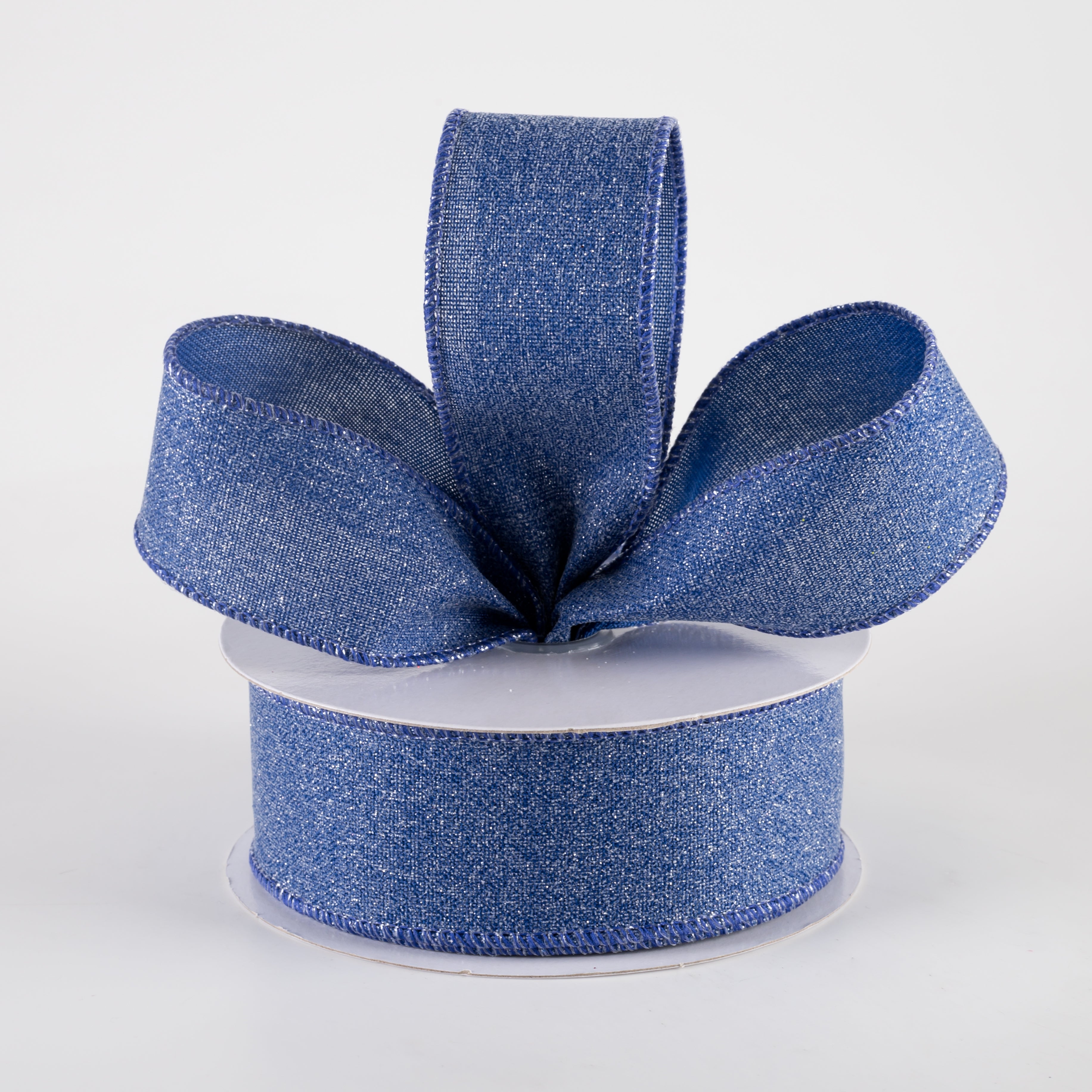 1.5" Crystal Shine Ribbon: Royal Blue (10 Yards) Lifestyle Photo