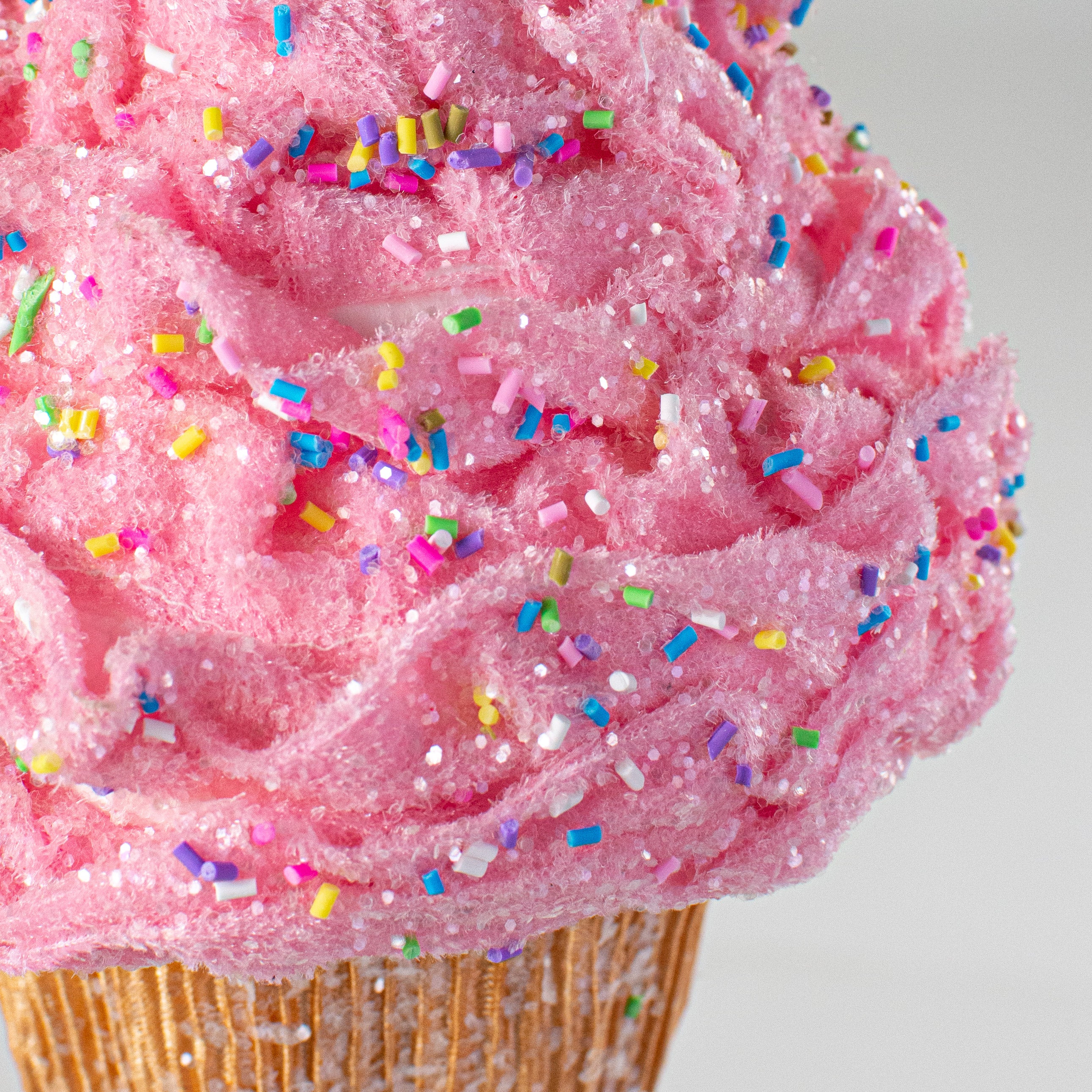 7" Cupcake Ornament: Pink detail photo 3