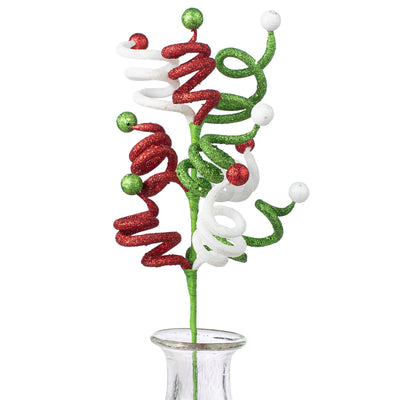 26" Curly Ball Spray: Christmas Item Number: 82614RWG