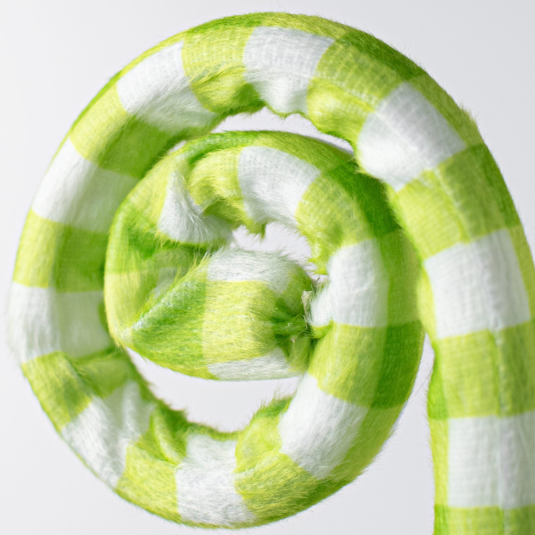 28" Curly Fabric Spray: Gingham Check Green Lifestyle Photo