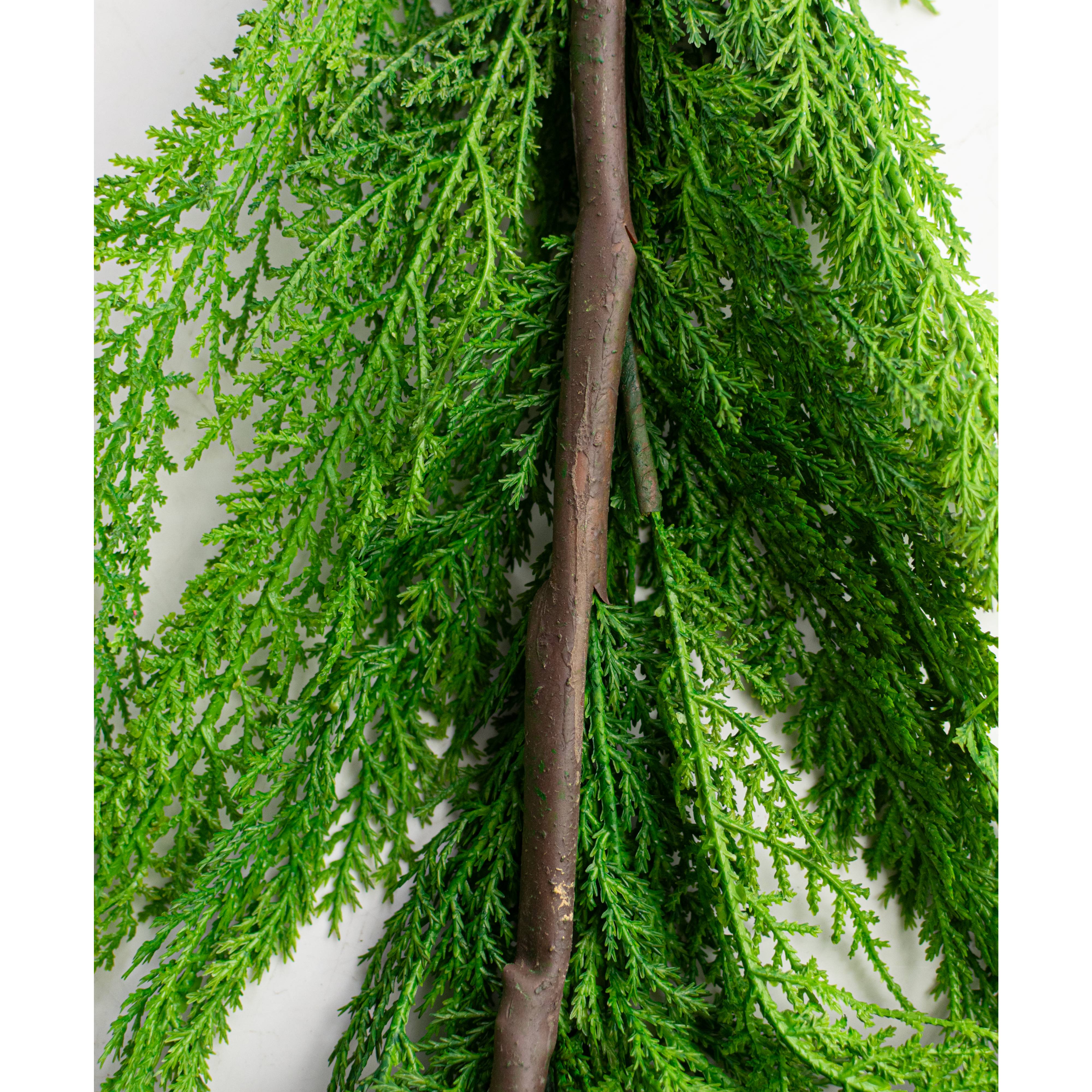 18' Cypress Pine Garland detail photo 4