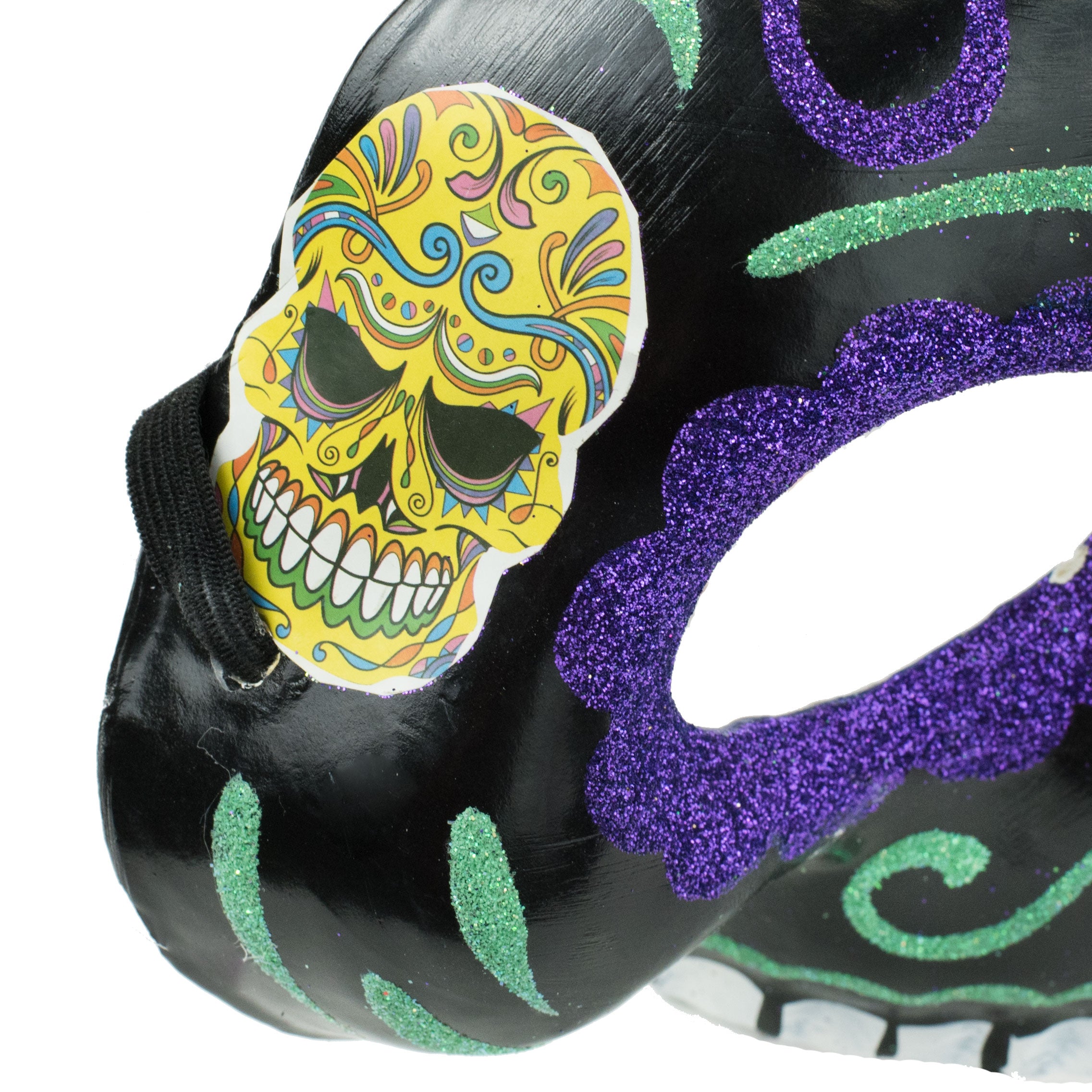 Day of the Dead Skull Mask: Purple Lifestyle Photo