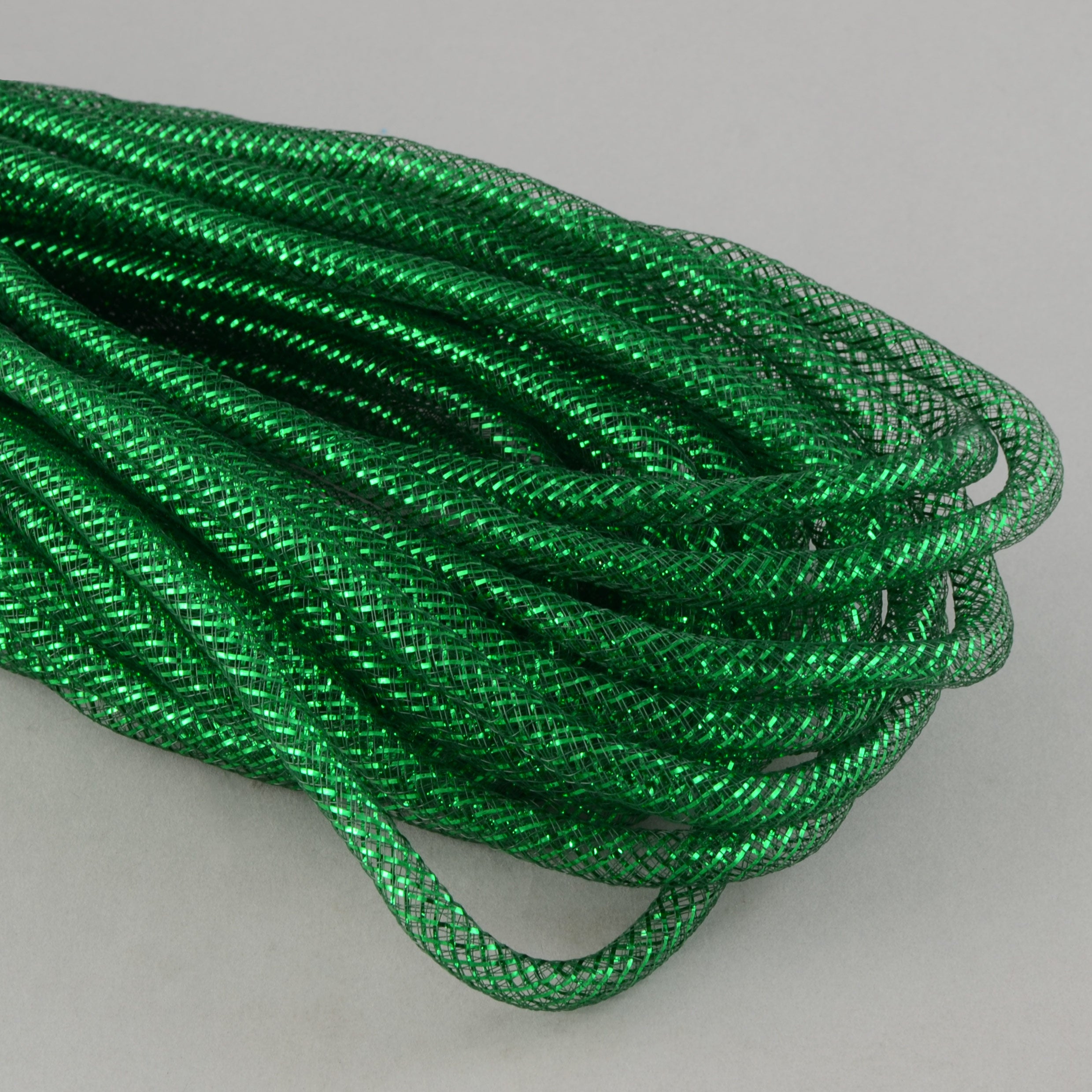 Deco Flex Tubing Ribbon: Metallic Green (30 Yards) Item Number: RE300457
