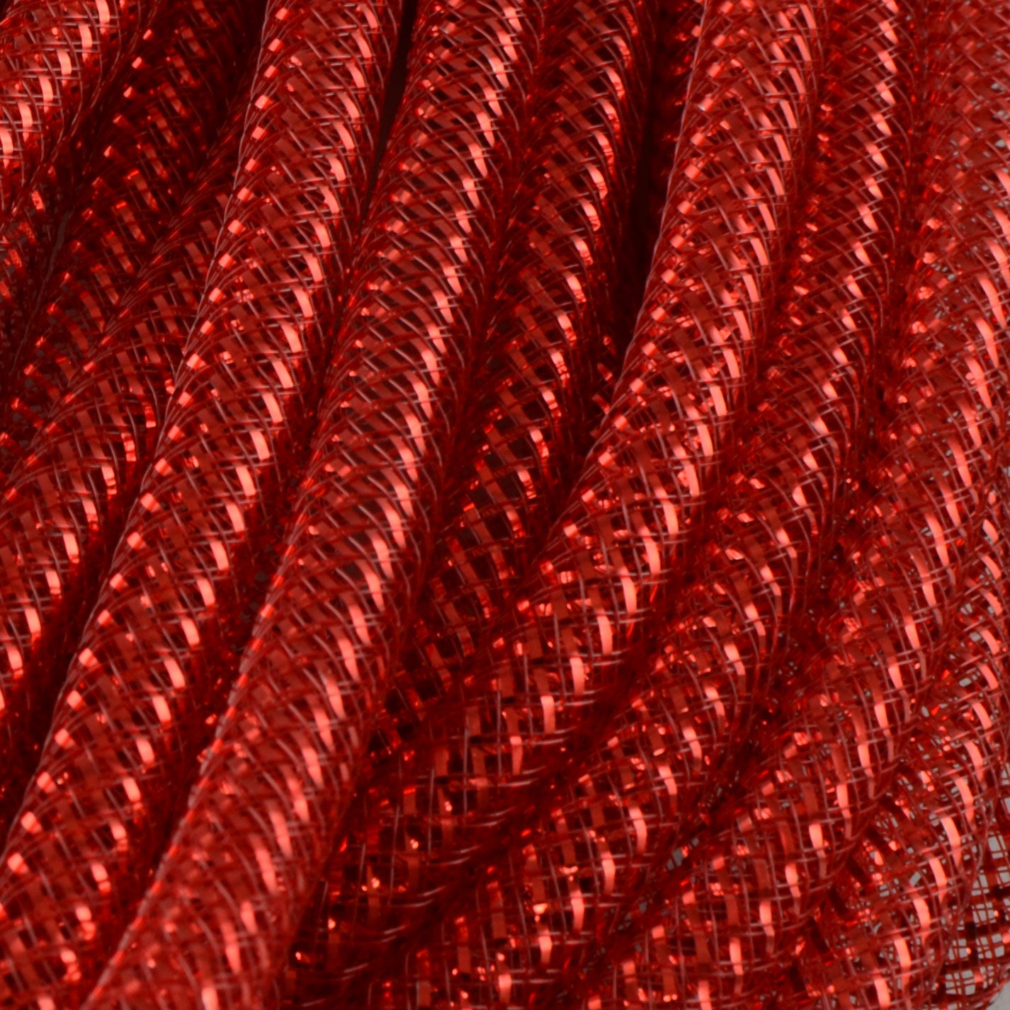 Deco Flex Tubing Ribbon: Metallic Red (30 Yards) Lifestyle Photo