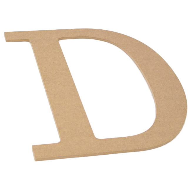 10" Decorative Wood Letter: D Lifestyle Photo