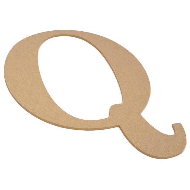 10" Decorative Wood Letter: Q Lifestyle Photo