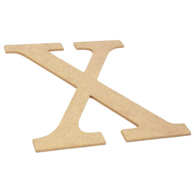 10" Decorative Wood Letter: X Lifestyle Photo