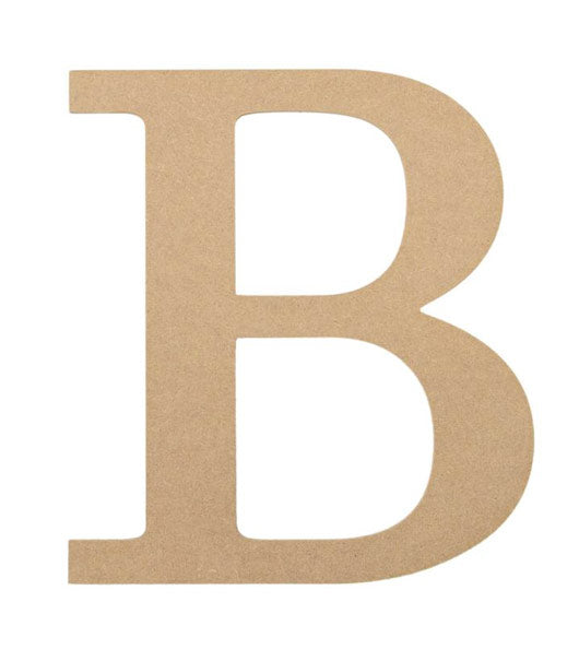 10" Decorative Wood Letter: B Item Number: AB2026