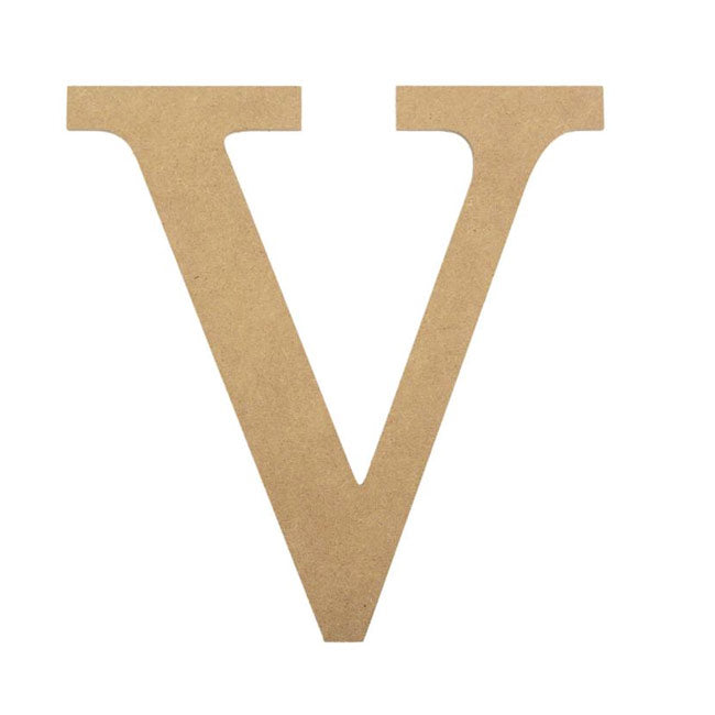 10" Decorative Wood Letter: V Item Number: AB2046