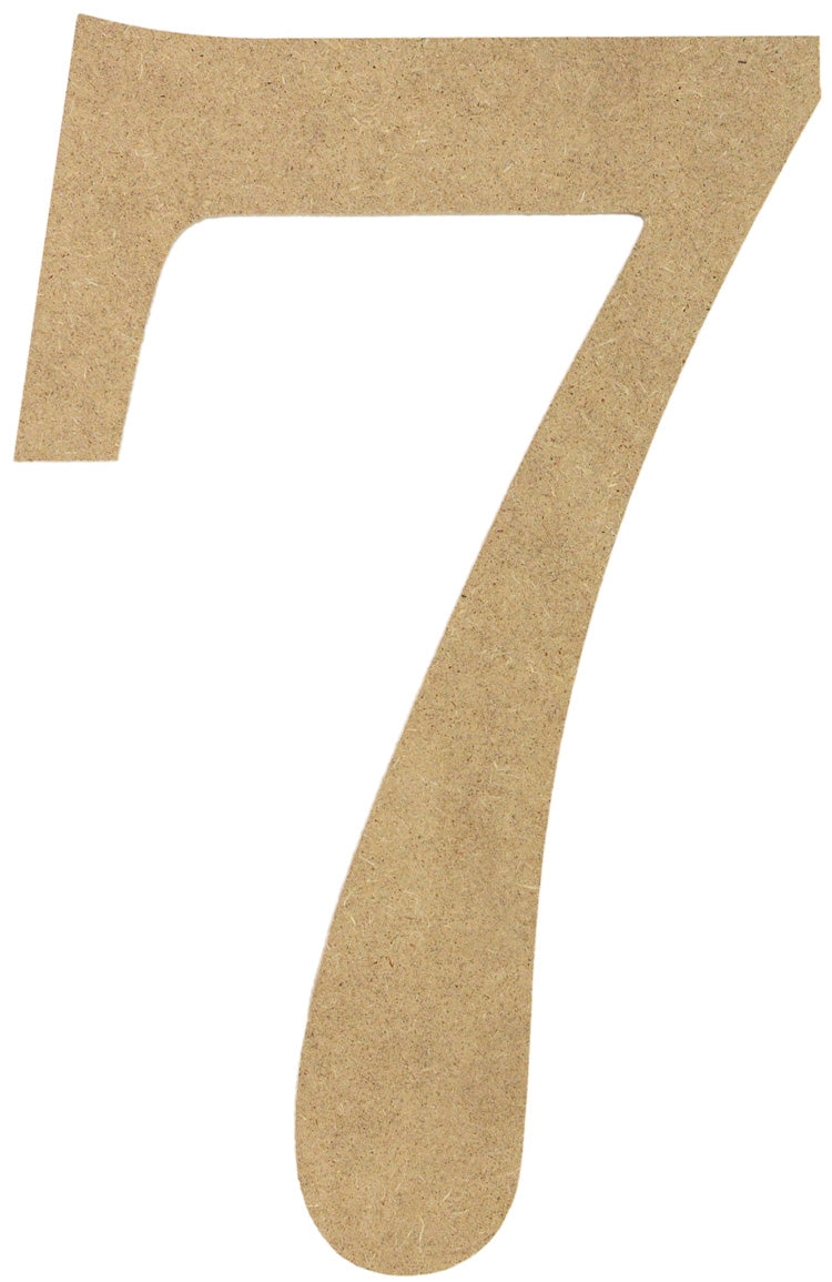 10" Decorative Wood Number: 7 detail photo 3