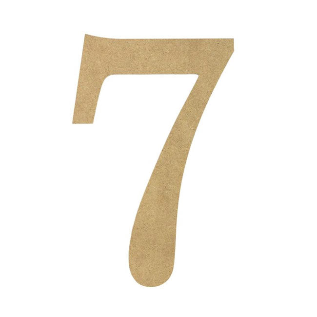 10" Decorative Wood Number: 7 Item Number: AB2058