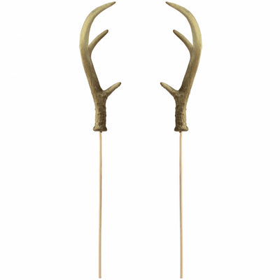 9" Deer Antlers On Stick (Set of 2) Item Number: MZ2108