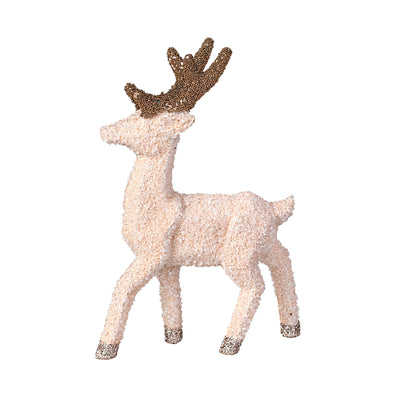 8" Deer Decoration: Champagne Item Number: 85448BE