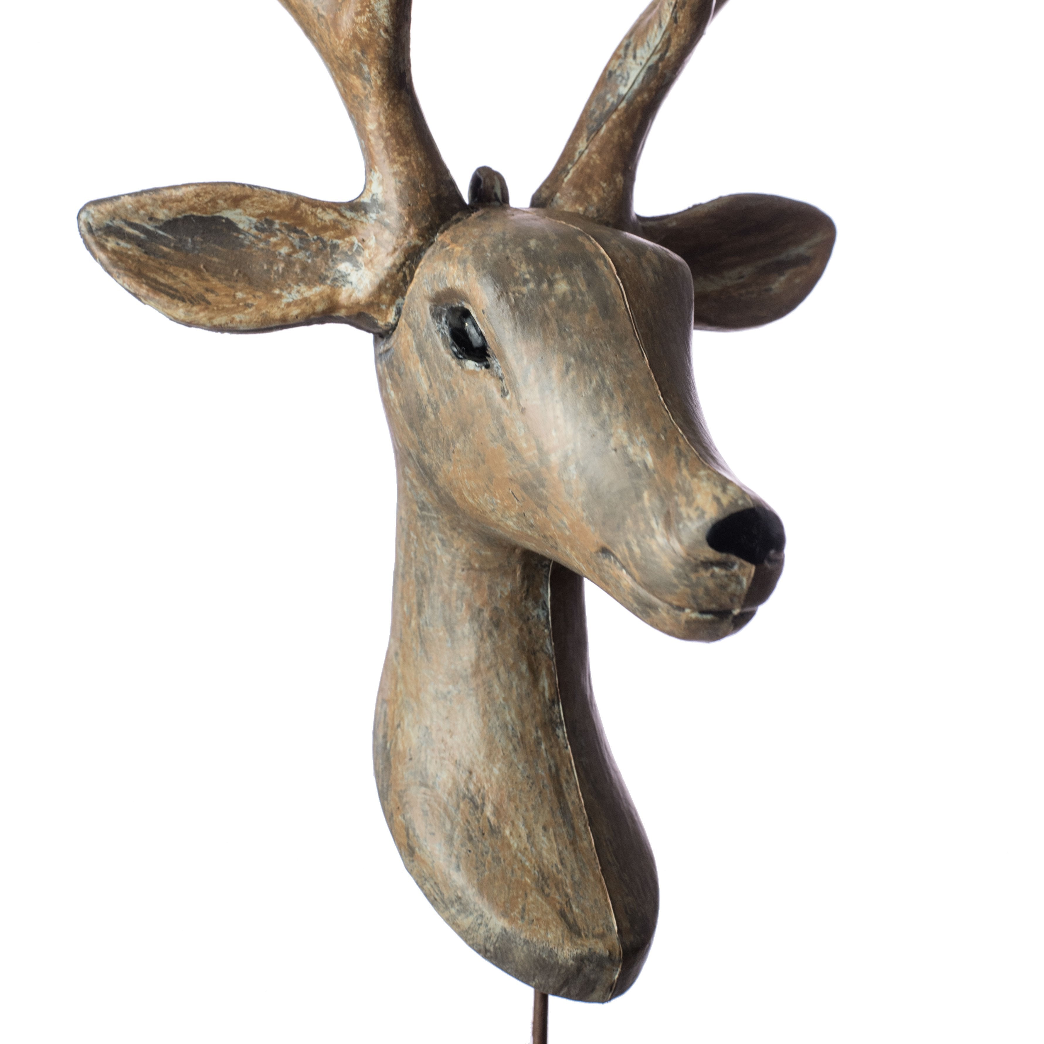 18" Deer Head Pick: Wood Grain detail photo 3