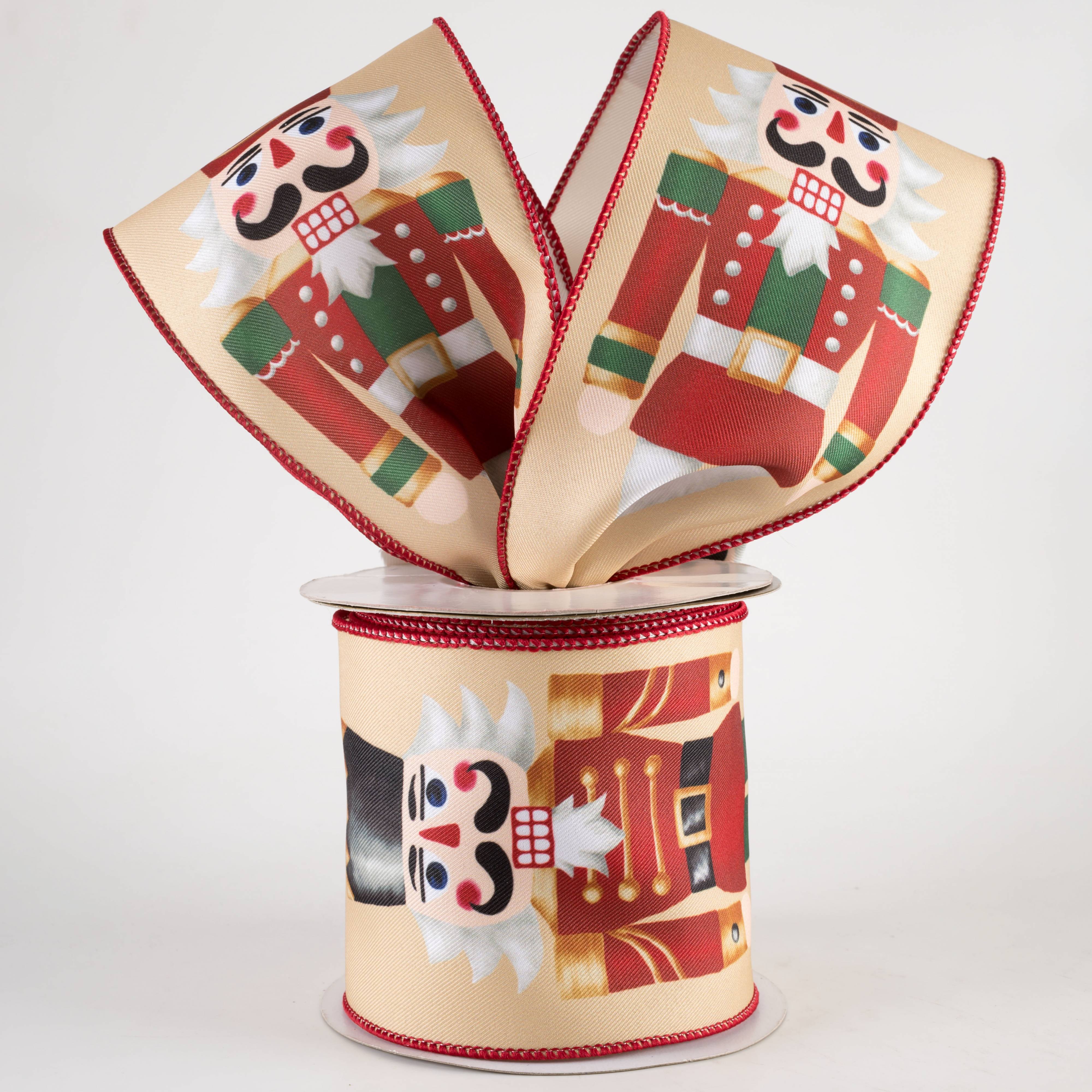 4" Deluxe Traditional Nutcracker Ribbon (10 Yards) Lifestyle Photo