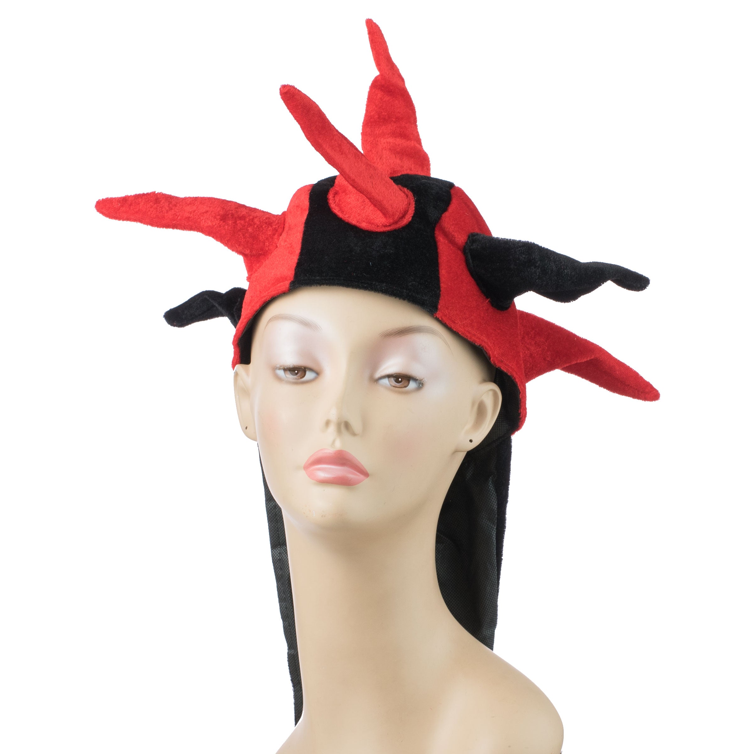Dragon Hat: Red & Black Lifestyle Photo